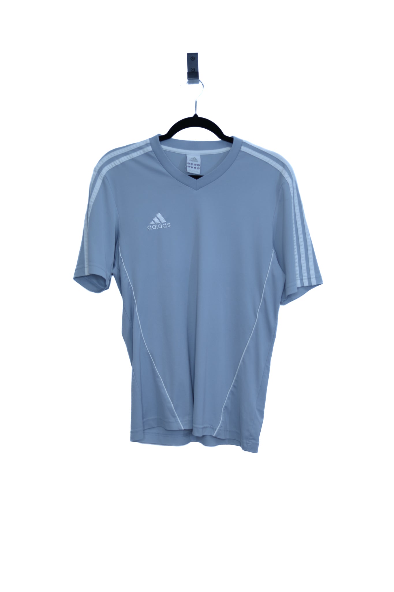 Vintage Adidas Light Grey V-Neck Tee
