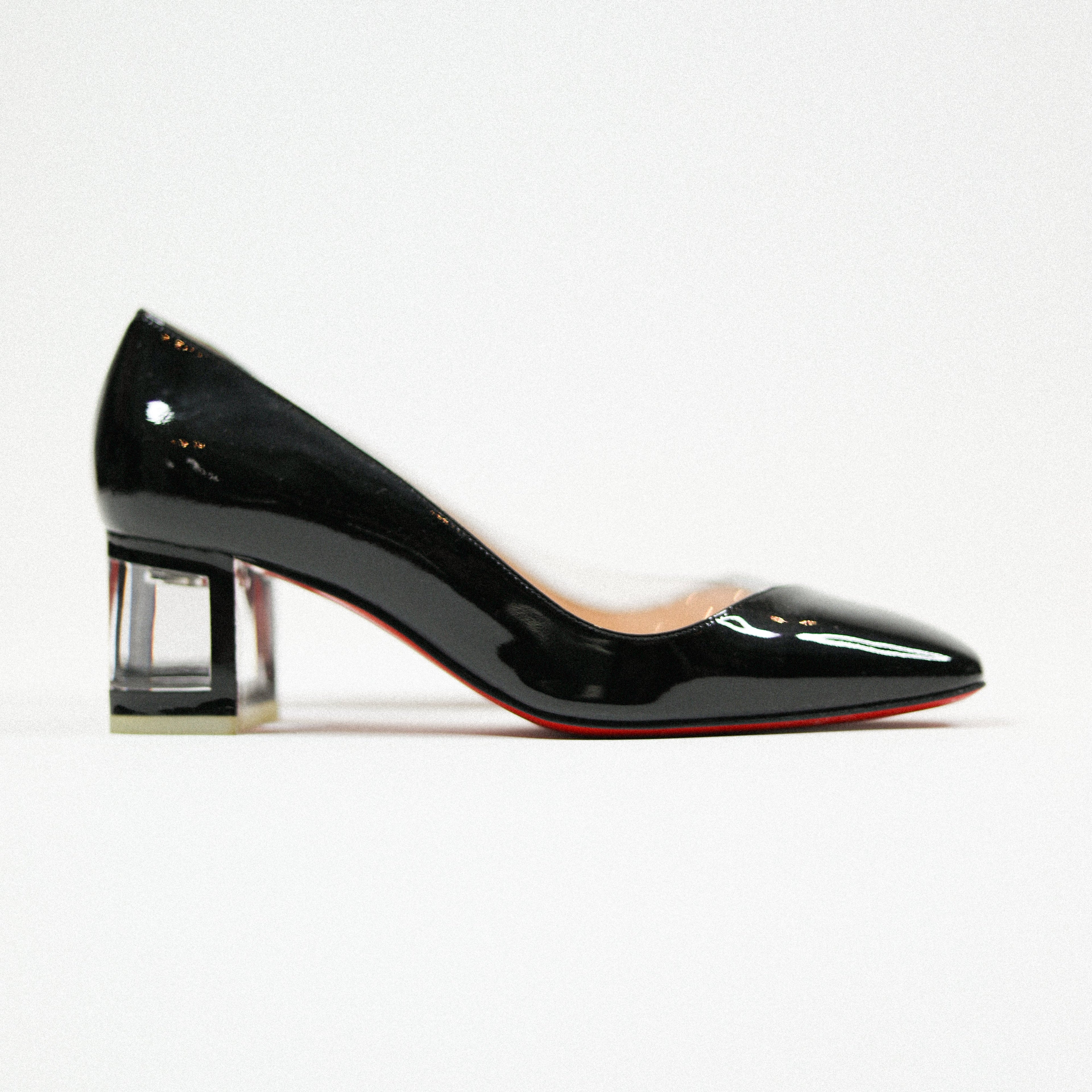 Christian Louboutin Provisore 55 Patent Leather Heel Sz 38