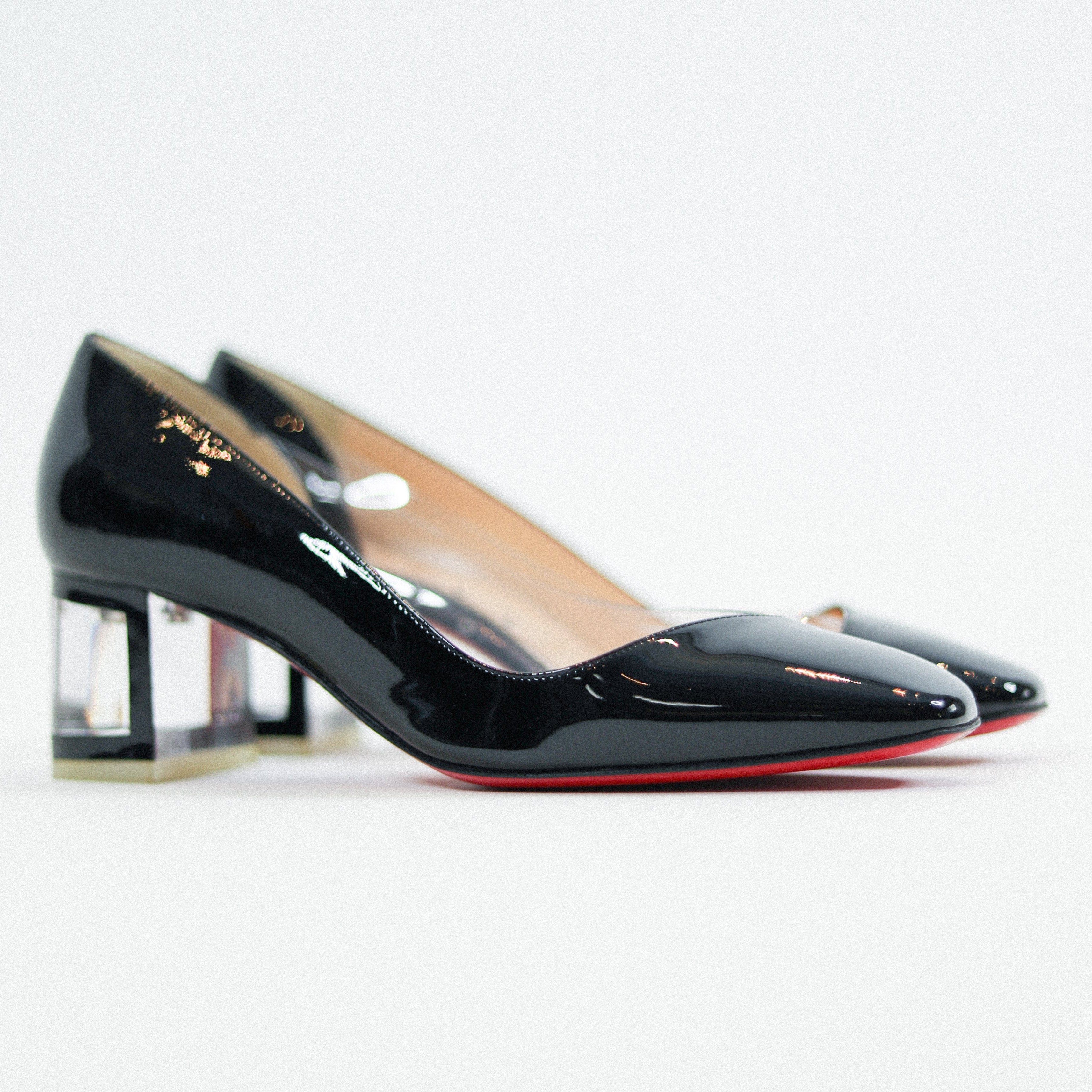 Christian Louboutin Provisore 55 Patent Leather Heel Sz 38