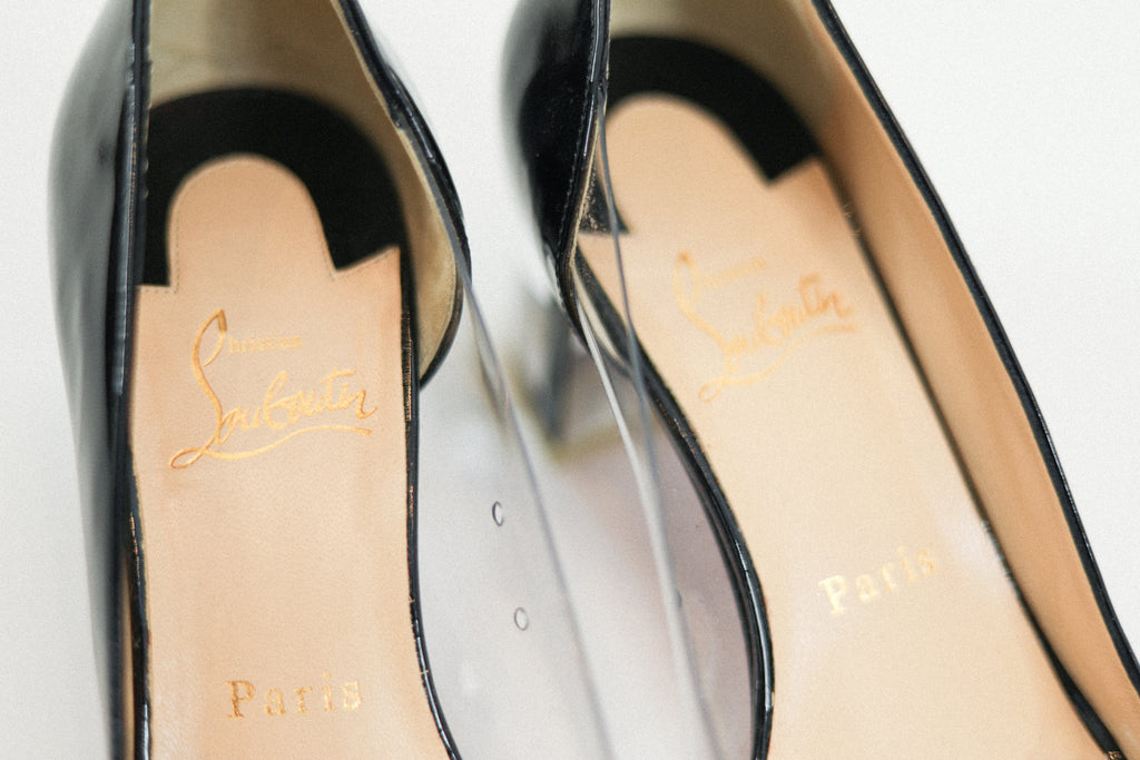 Christian Louboutin Provisore 55 Patent Leather Heel Sz 38