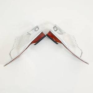 Vintage Chanel Clear/Metallic/Red Sandals Sz 35 1/2