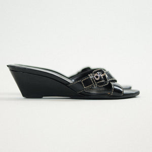 Vintage Prada Patent Leather Sandal Sz 36 1/2