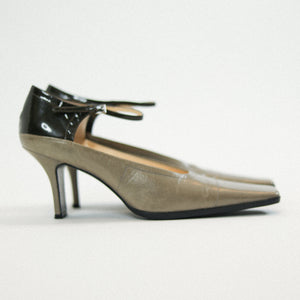 Vintage Prada Leather Mary Jane Heel Sz 37