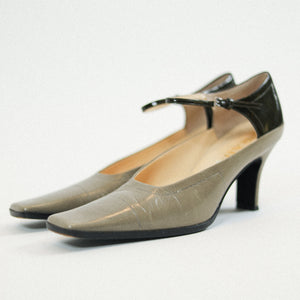 Vintage Prada Leather Mary Jane Heel Sz 37