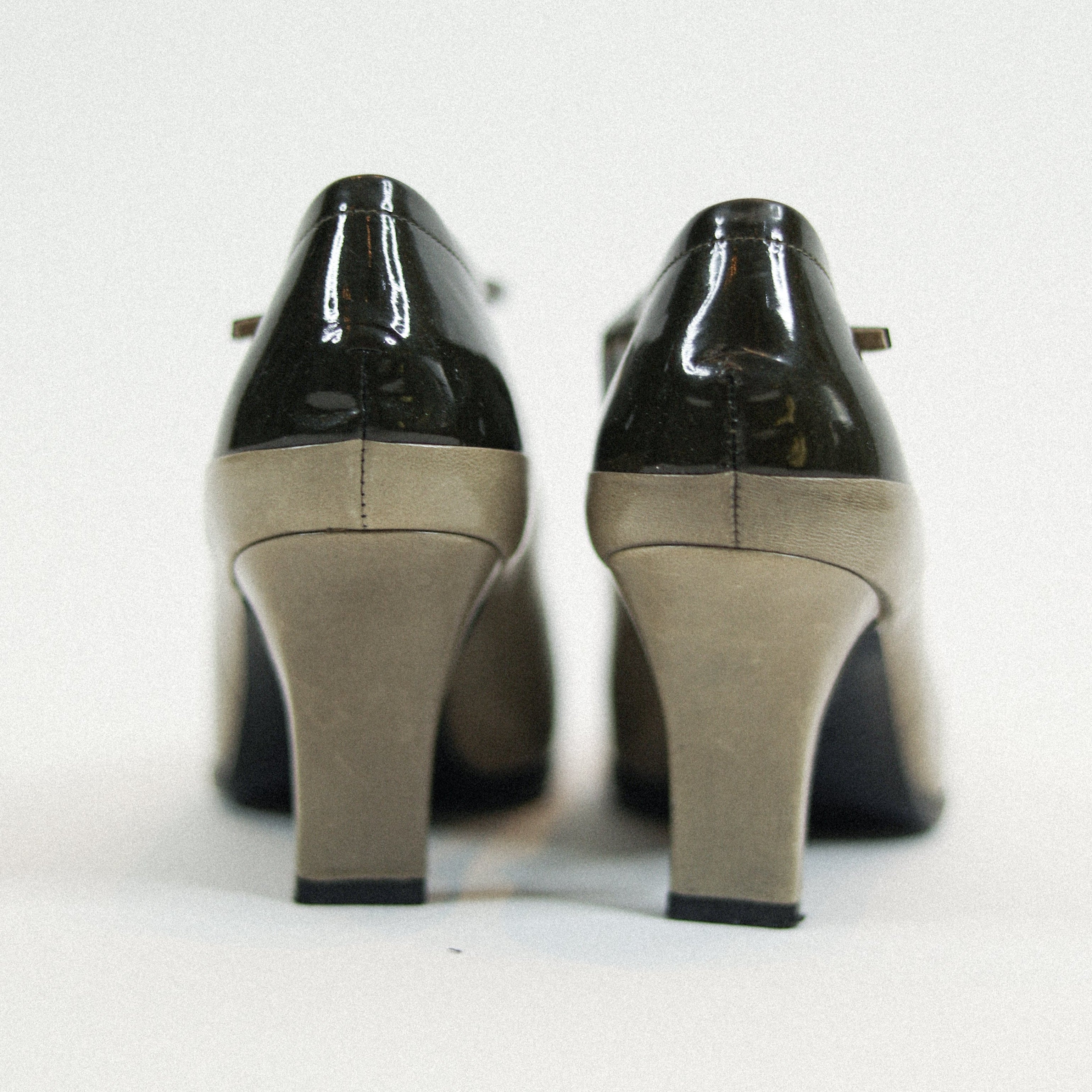 Vintage Prada Leather Mary Jane Heel Sz 37