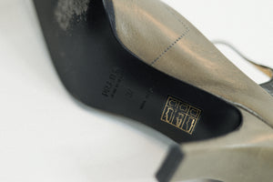 Vintage Prada Leather Mary Jane Heel Sz 37