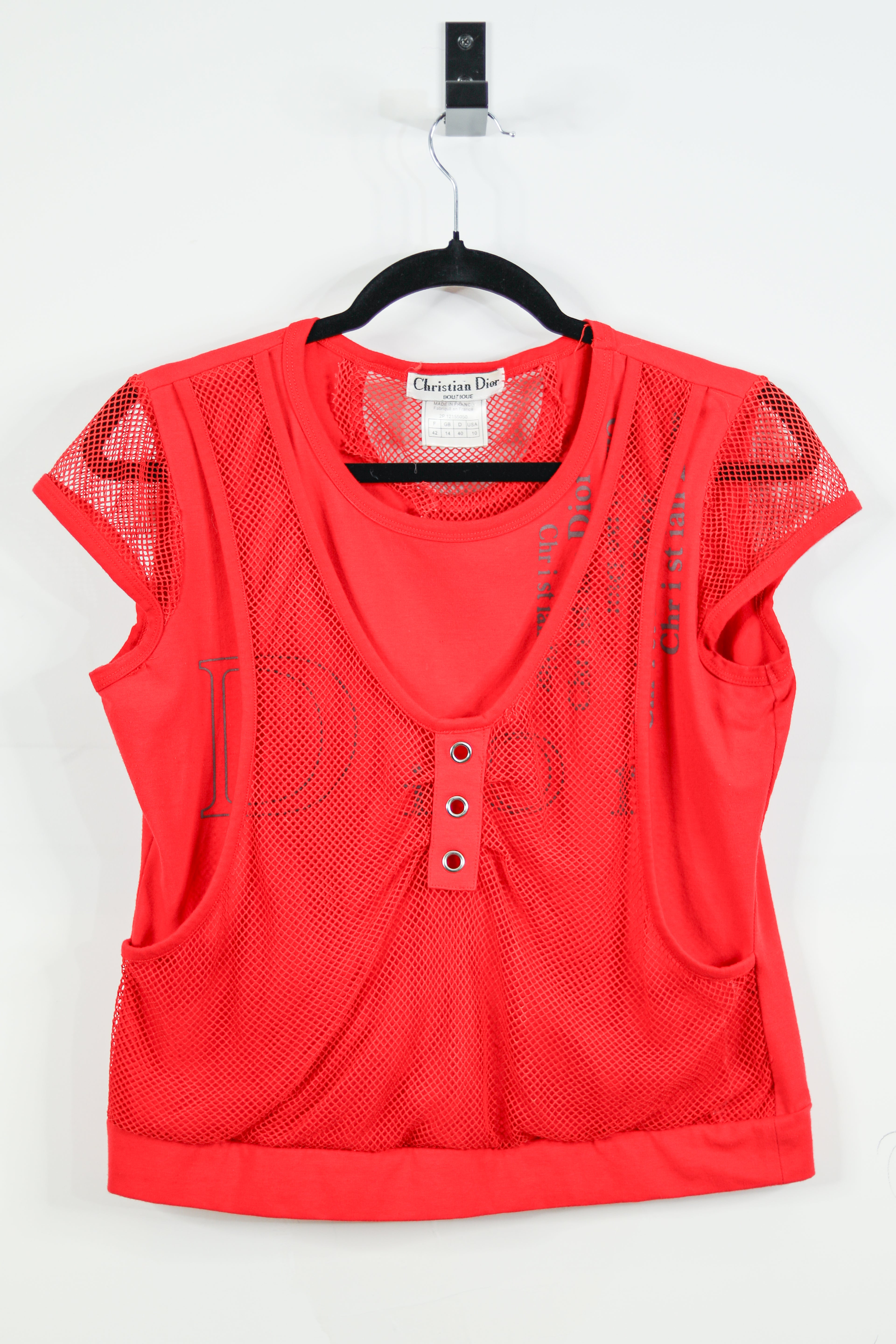 Vintage Christian Dior Boutique Tee Sz 10