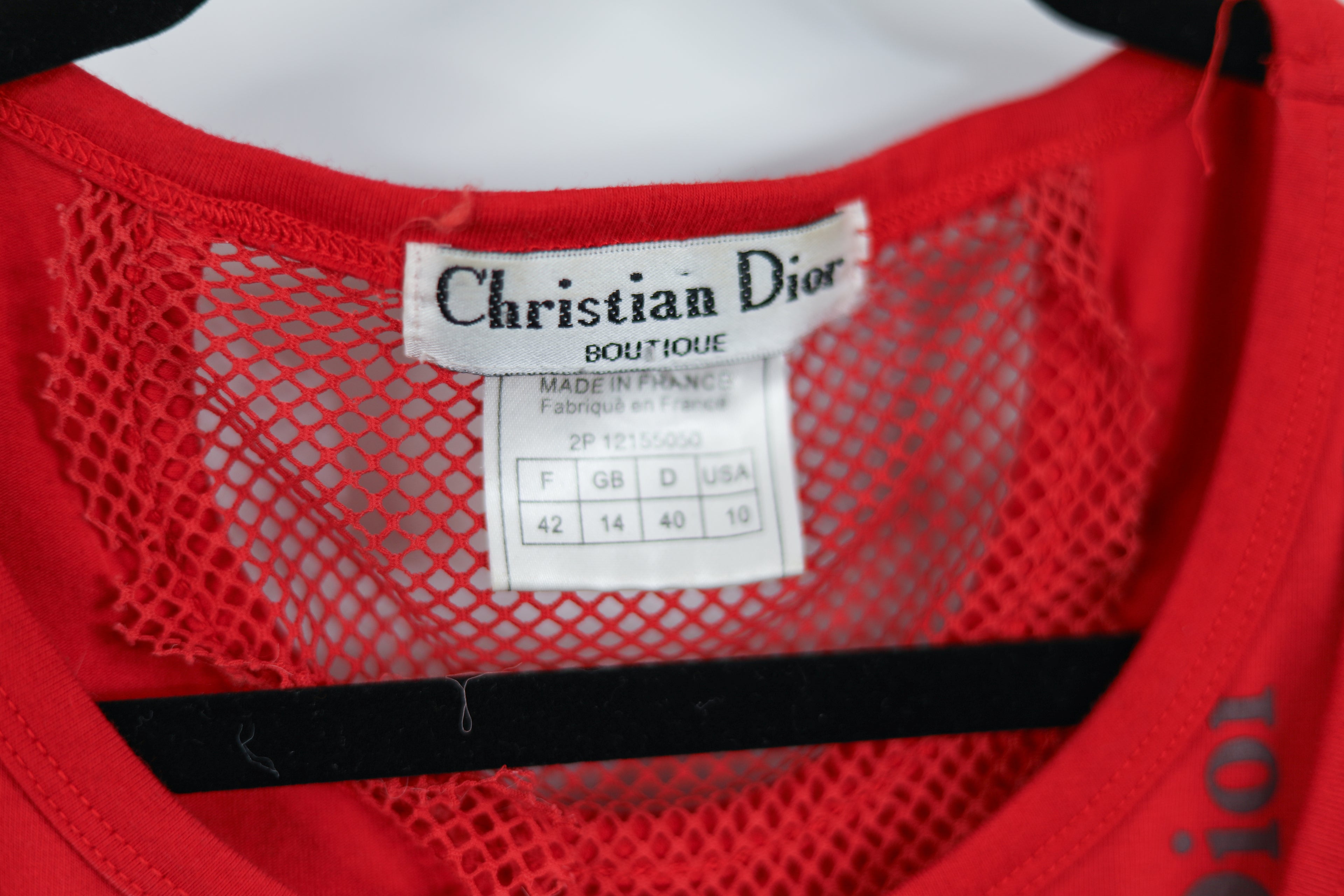 Vintage Christian Dior Boutique Tee Sz 10