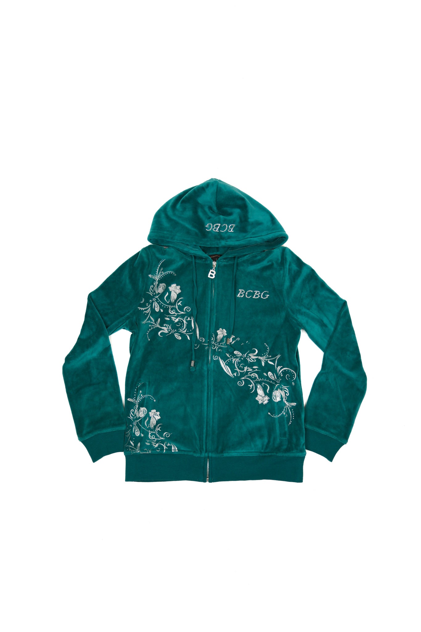 Teal BCBG Velour Tracksuit Set
