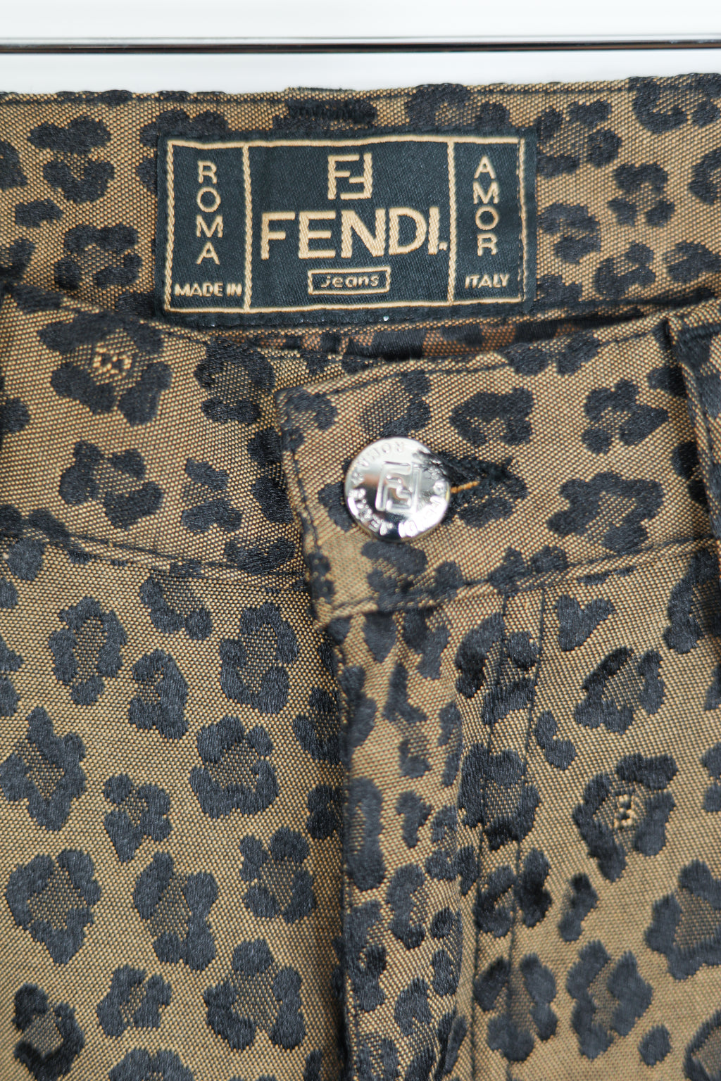 Fendi Leopard Print Jeans Sz 29