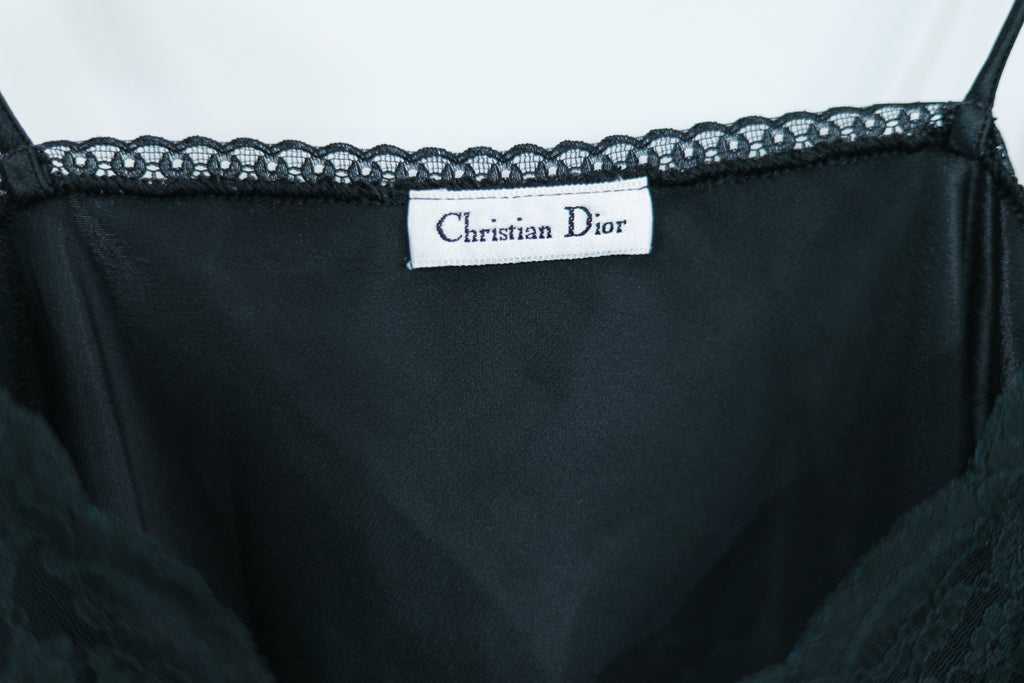 Vintage Dior Slip Cami Black Sz M