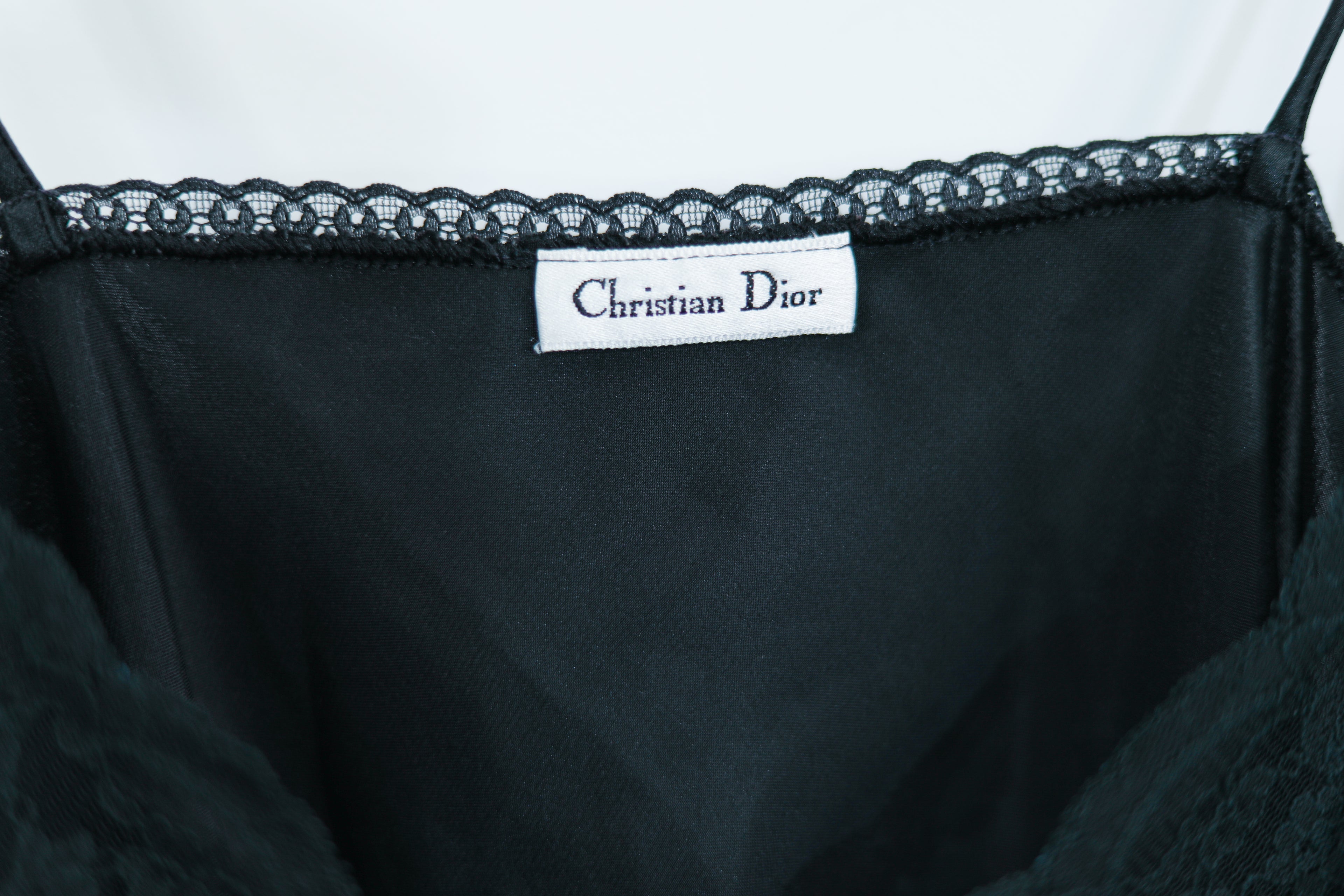 Vintage Dior Slip Cami Black Sz M