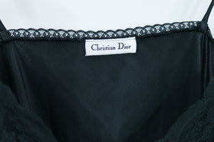 Vintage Dior Slip Cami Black Sz M