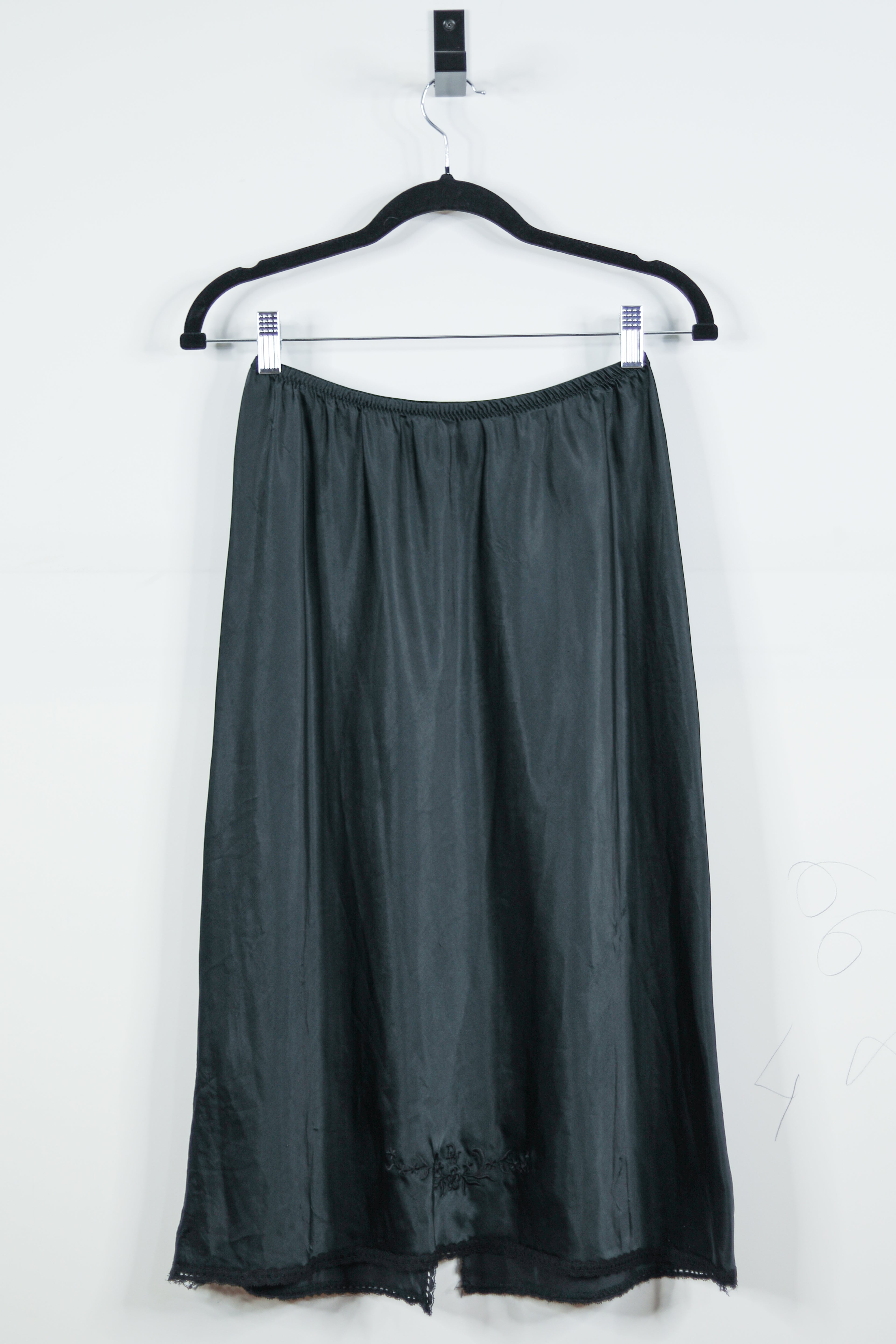Vintage Christian Dior Slip Skirt Dark Blue