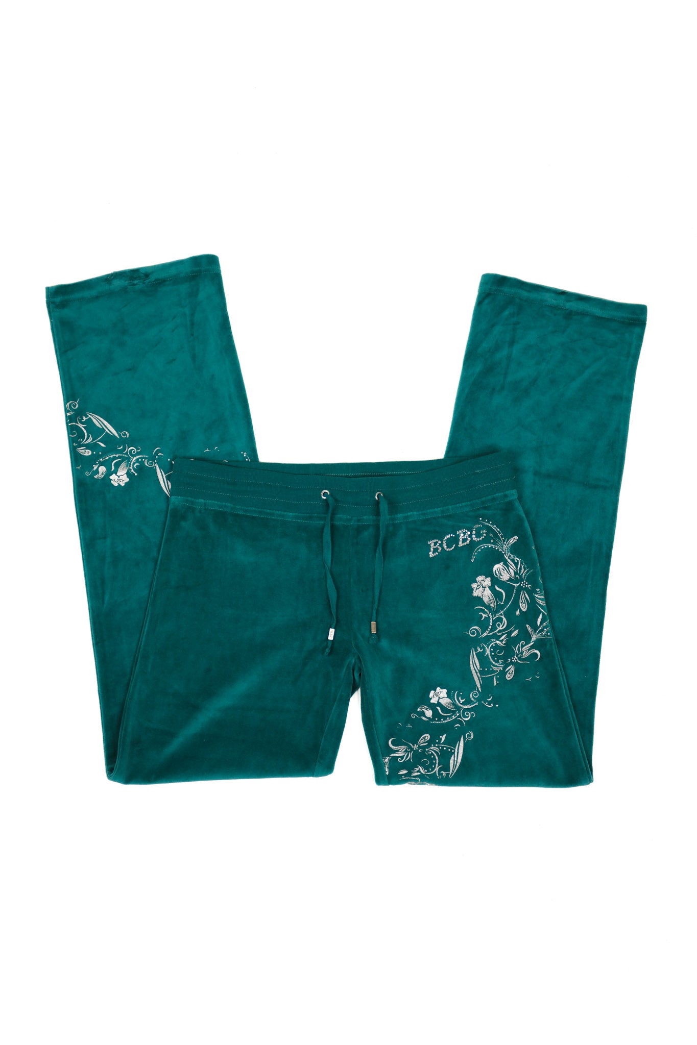 Teal BCBG Velour Tracksuit Set
