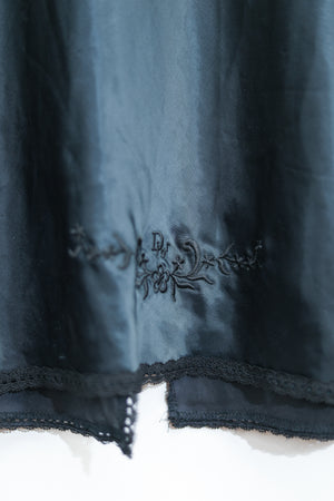 Vintage Christian Dior Slip Skirt Dark Blue