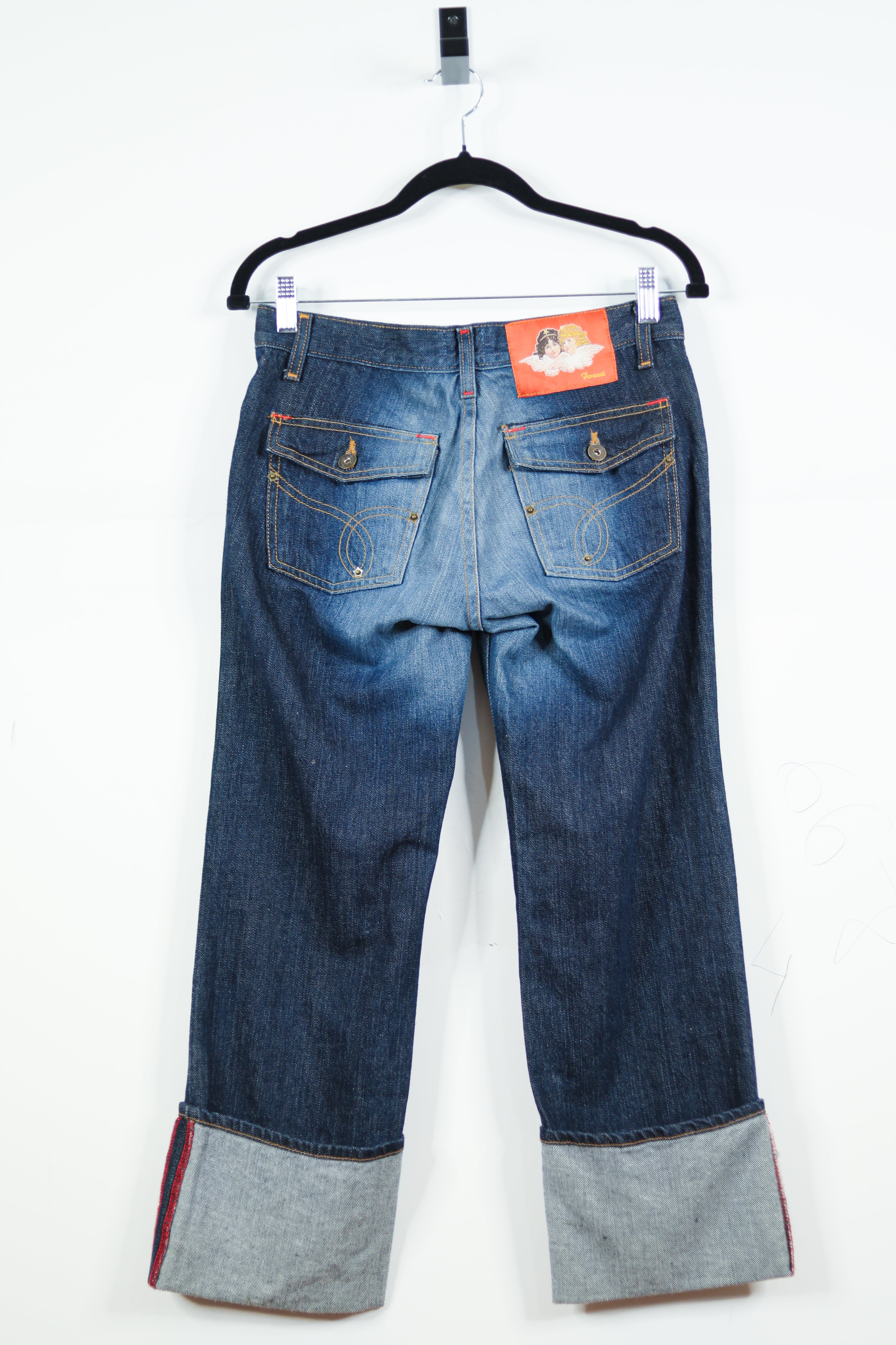 Vintage Fiorucci Low Rise Cropped Jeans Sz 9