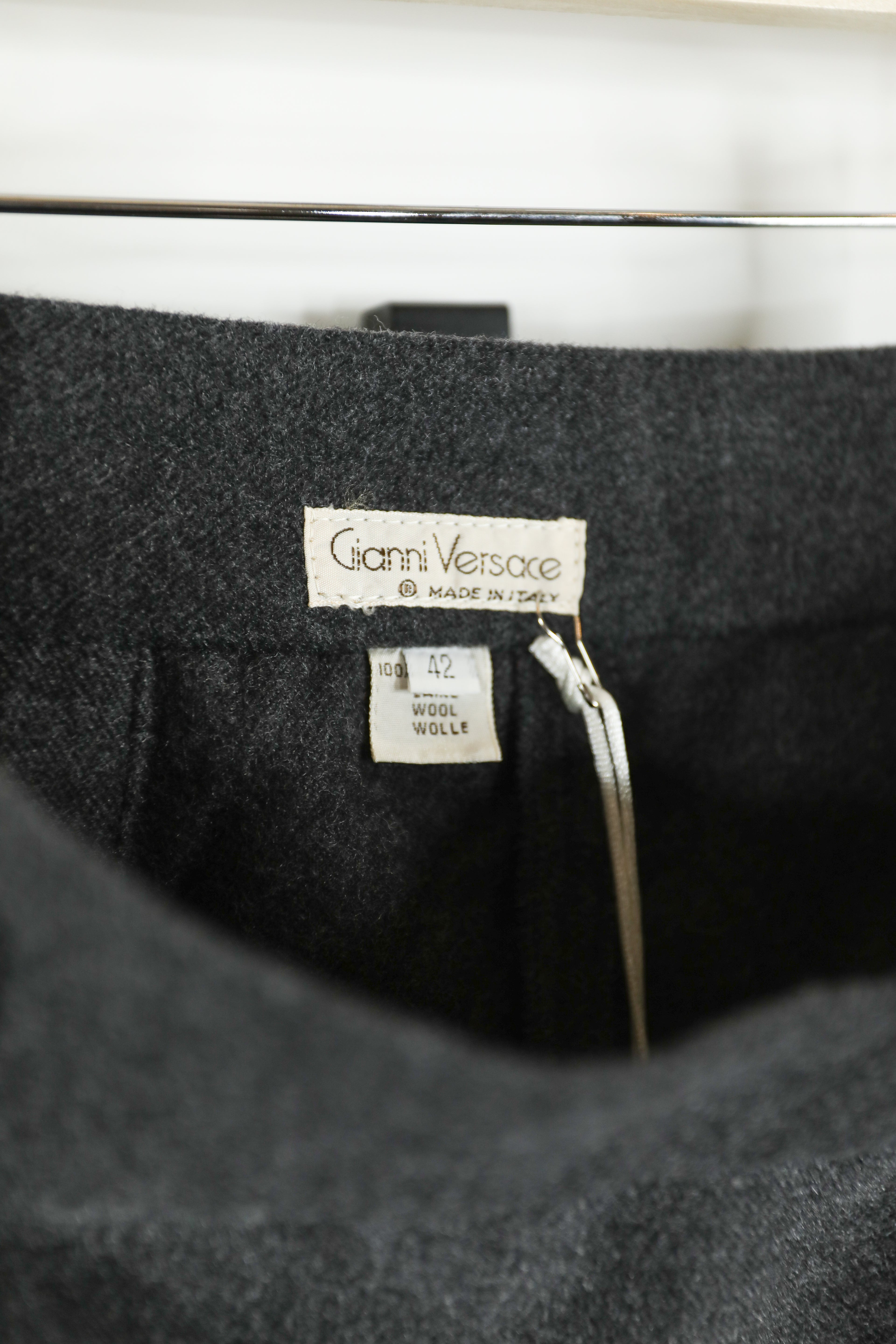 Vintage 80s Gianni Versace Wool Skirt