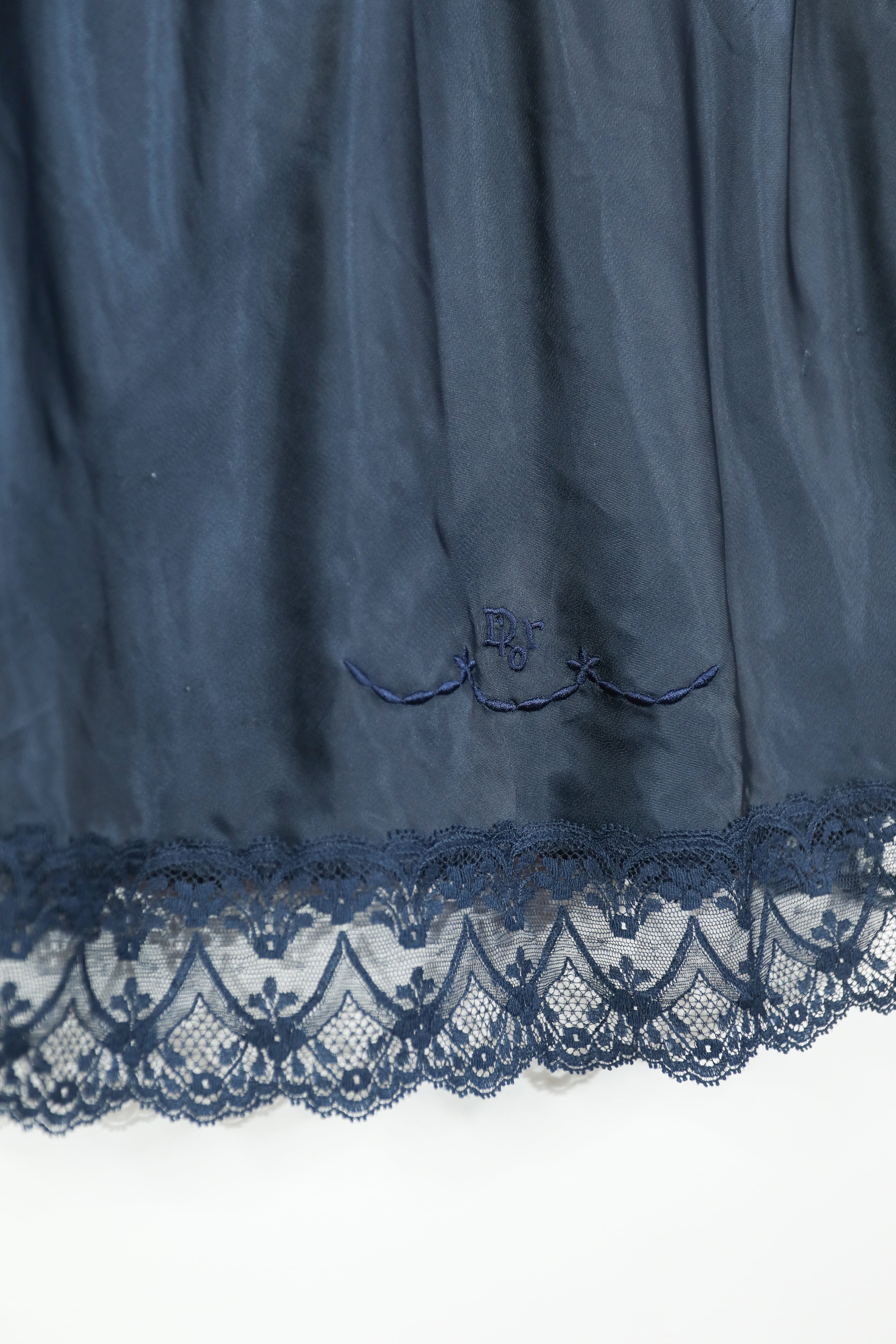 Vintage Dior Slip Cami Navy Blue Sz Med