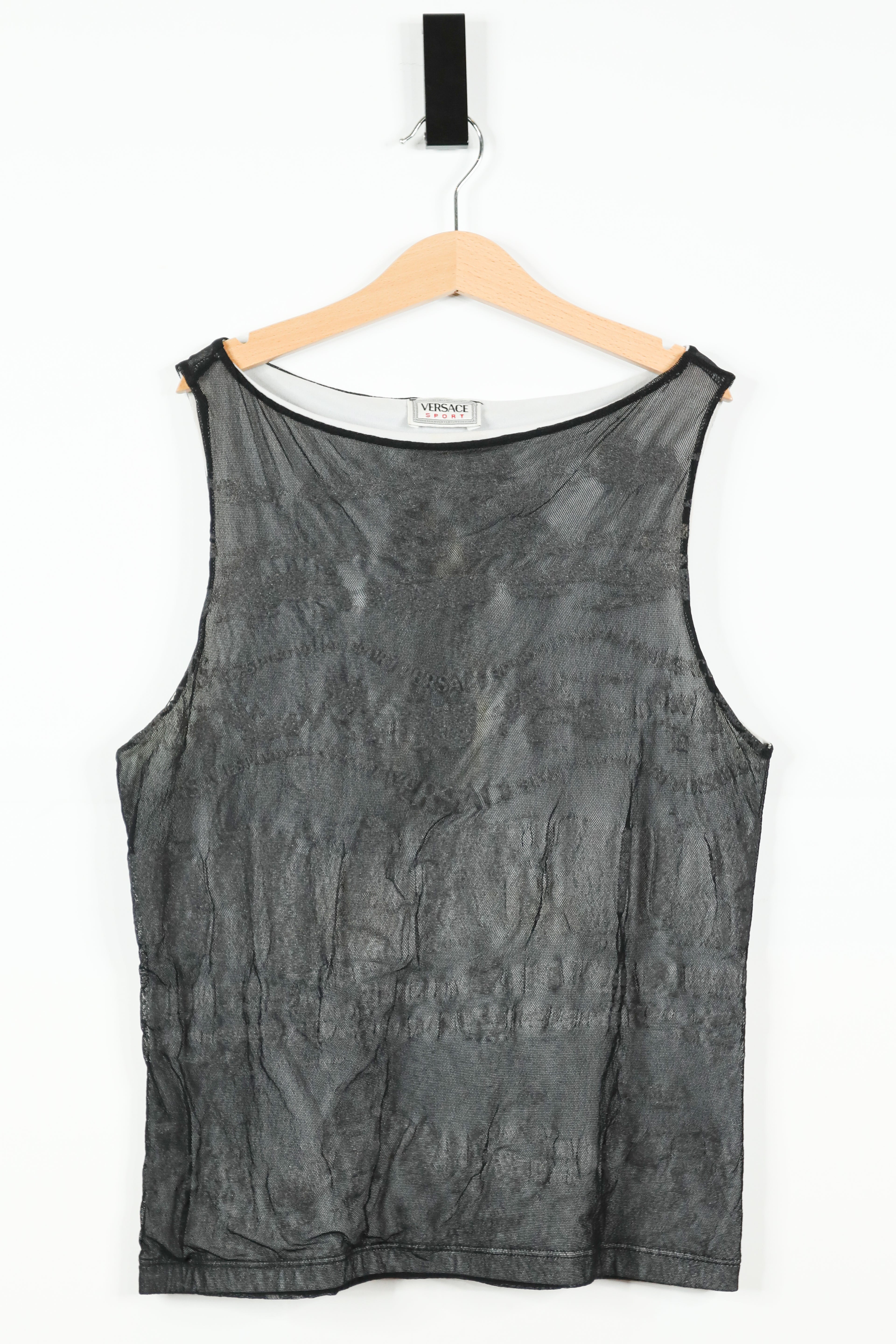 Vintage Versace Sport Mesh Tank Top