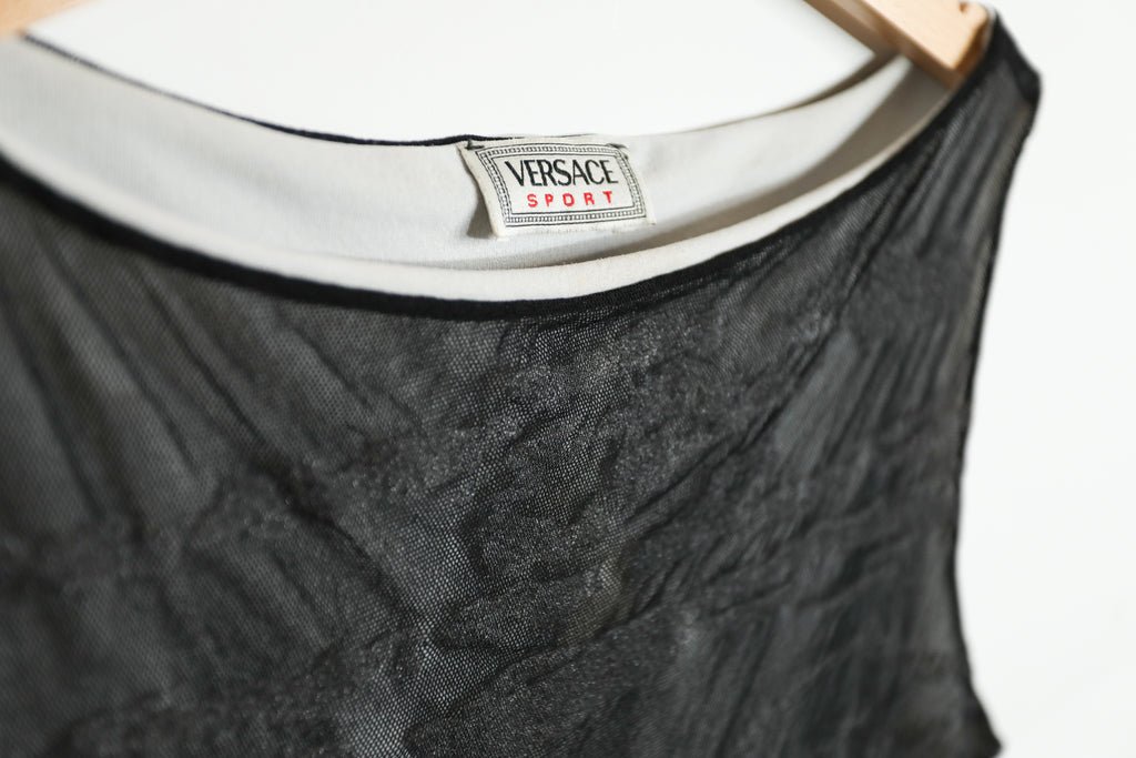 Vintage Versace Sport Mesh Tank Top