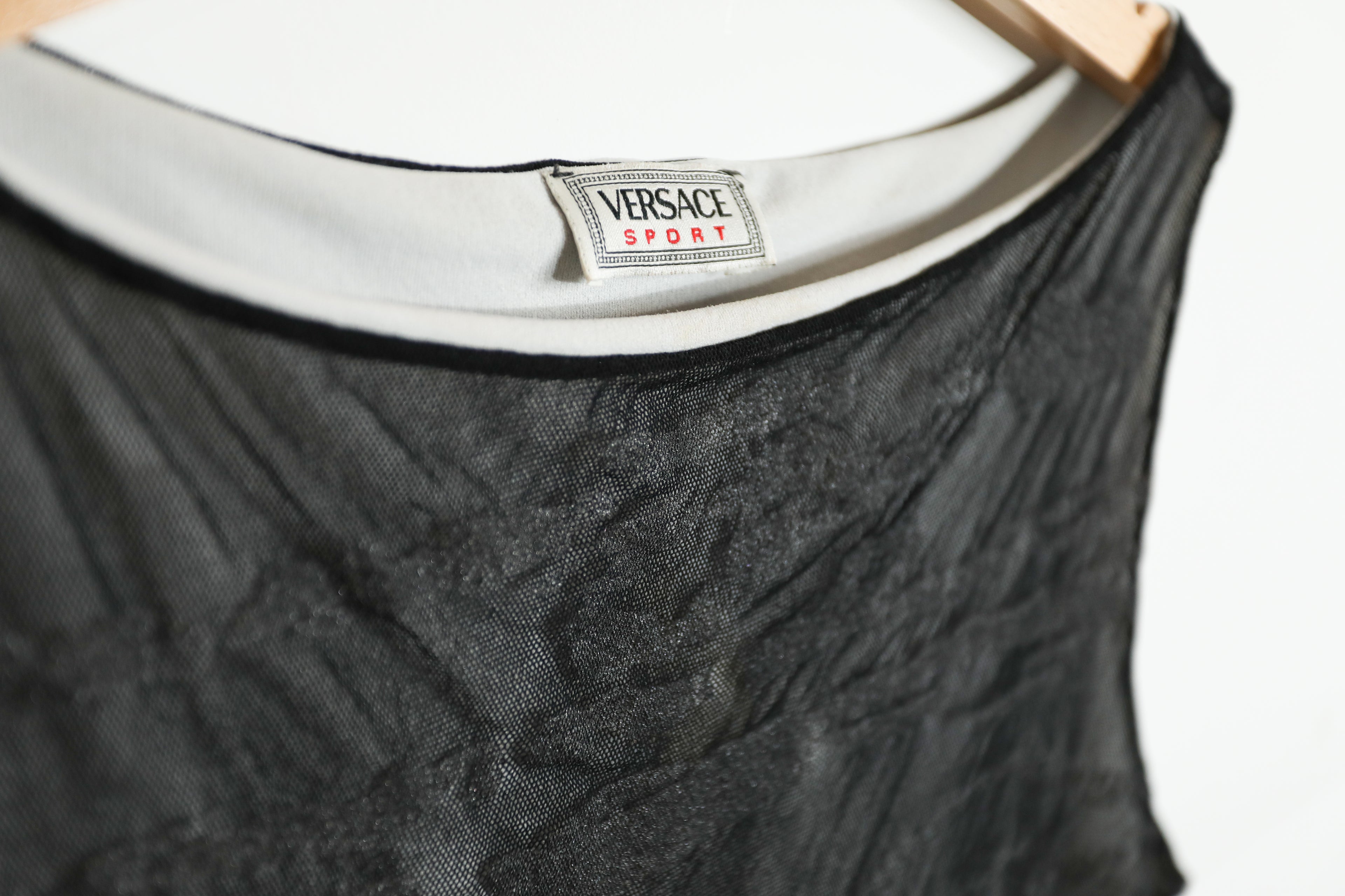 Vintage Versace Sport Mesh Tank Top