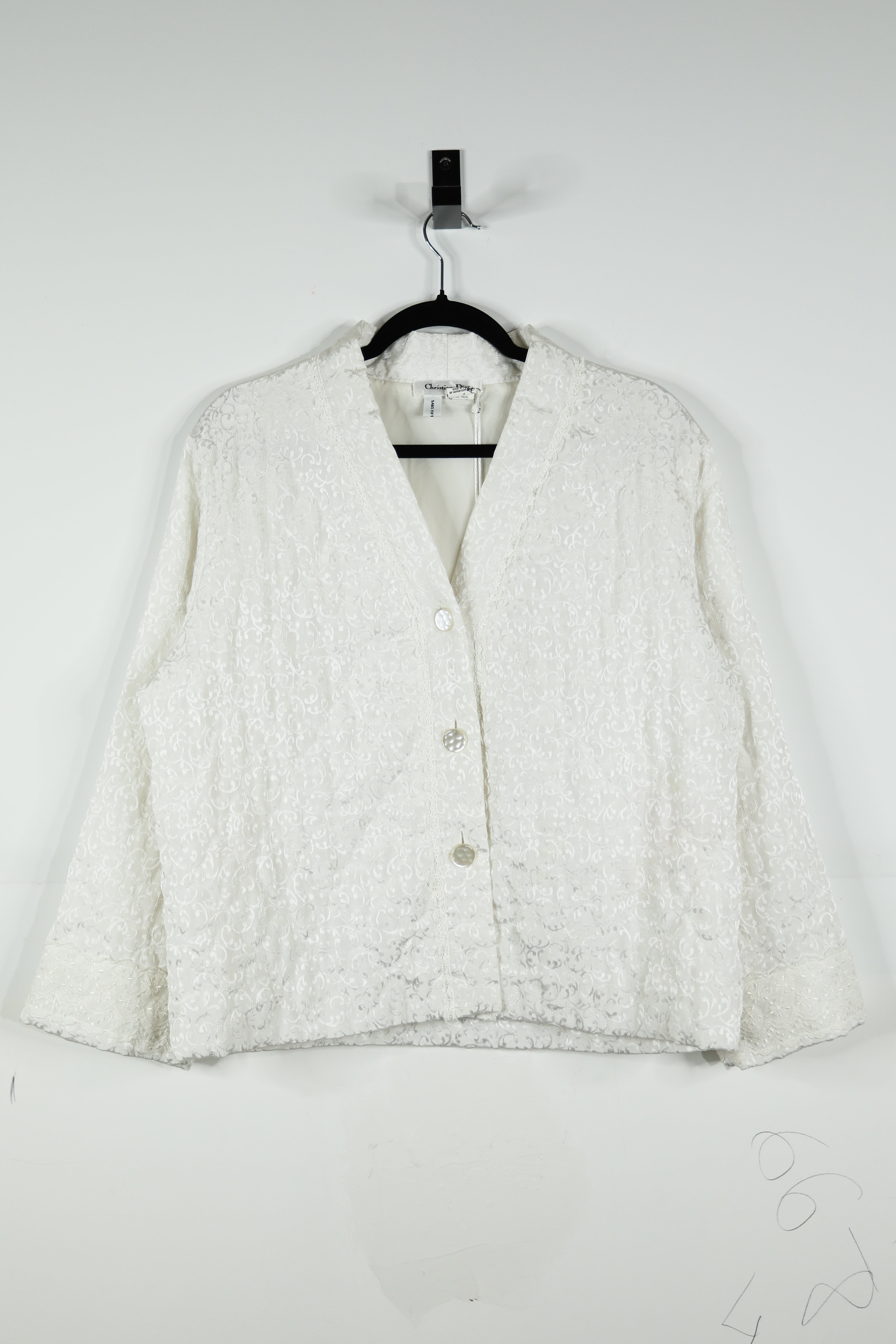 Vintage Christian Dior Sleep Jacket Petite