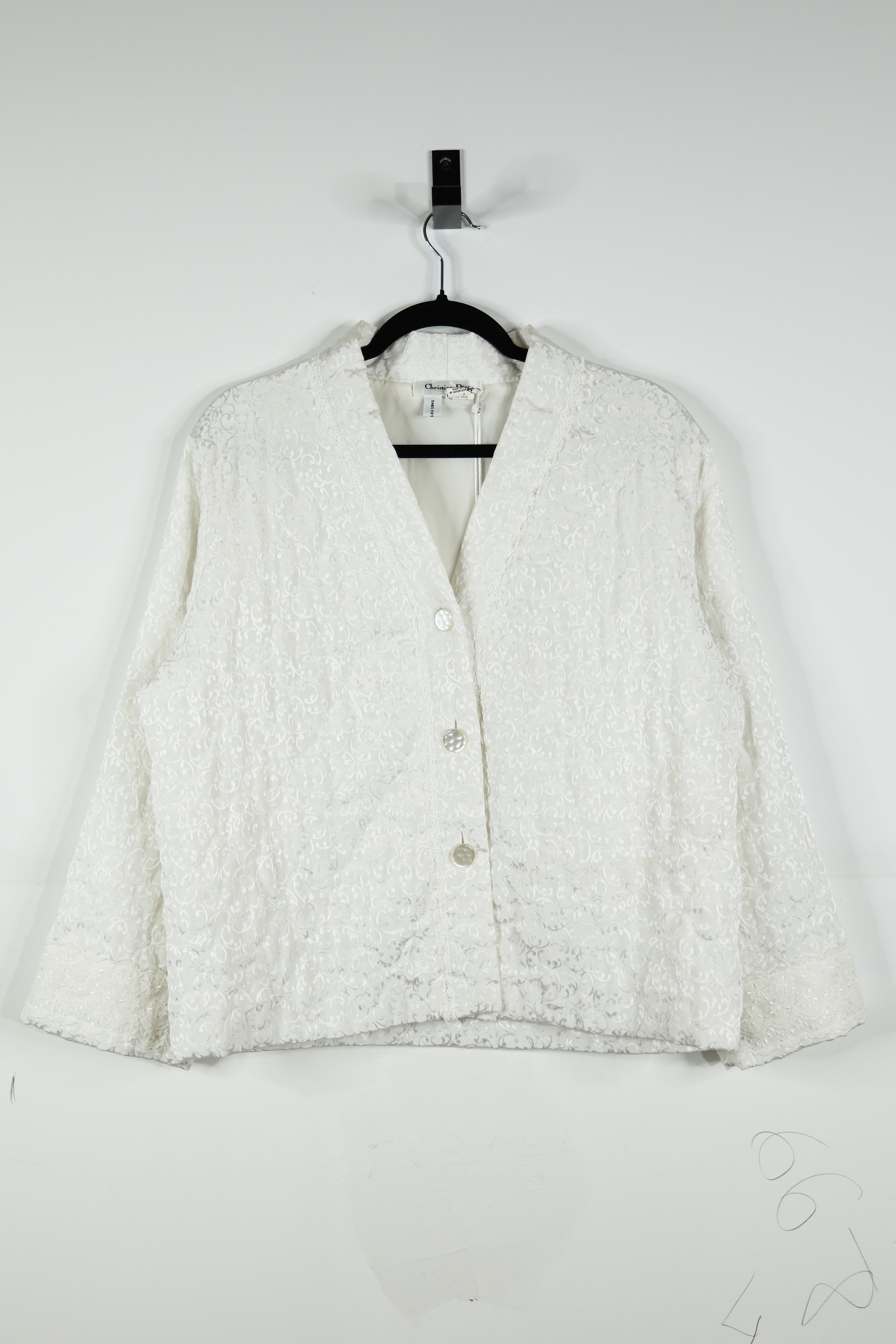 Vintage Christian Dior Sleep Jacket Petite
