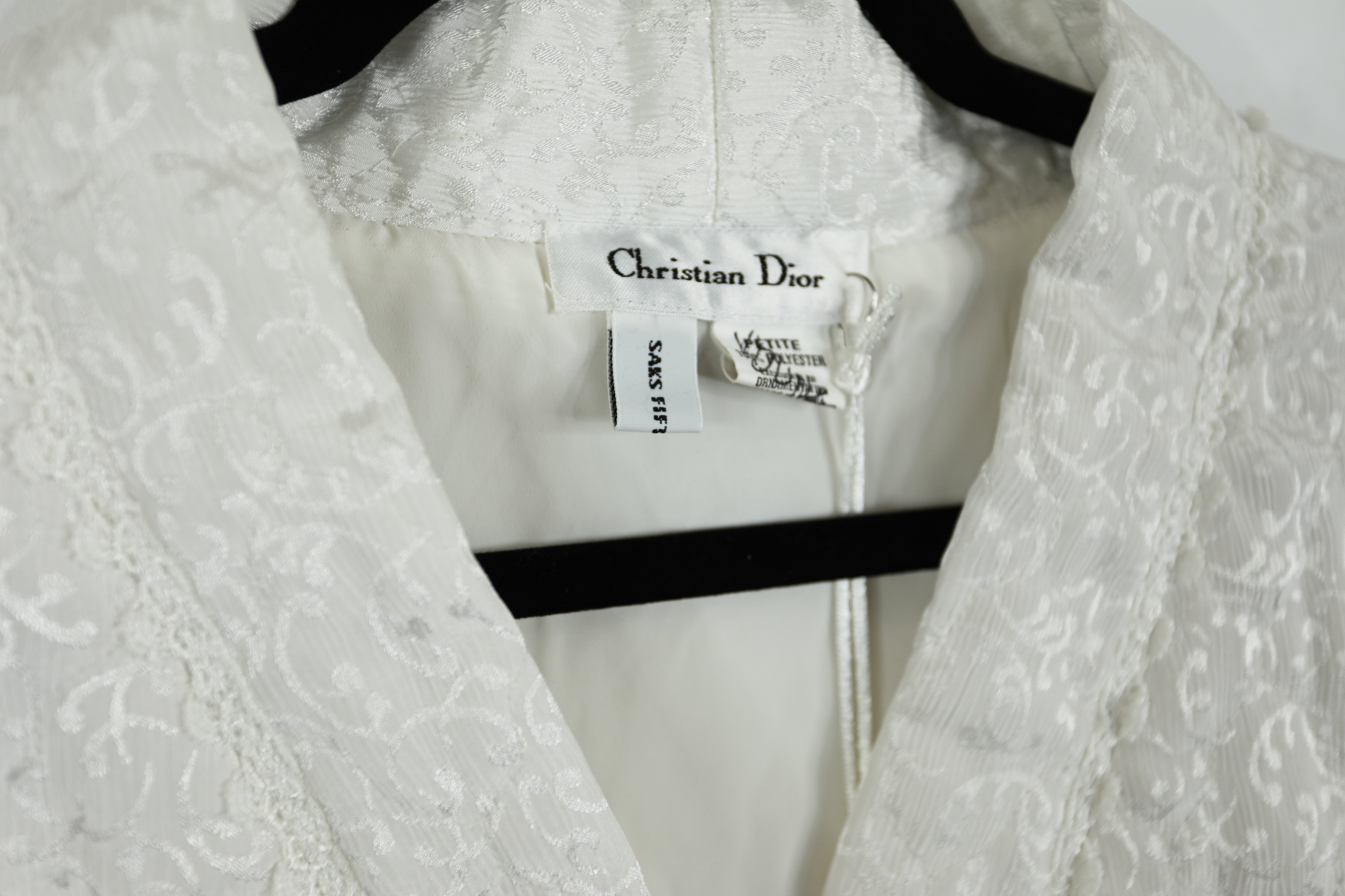 Vintage Christian Dior Sleep Jacket Petite