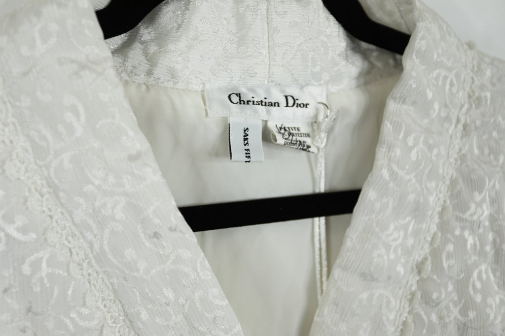Vintage Christian Dior Sleep Jacket Petite