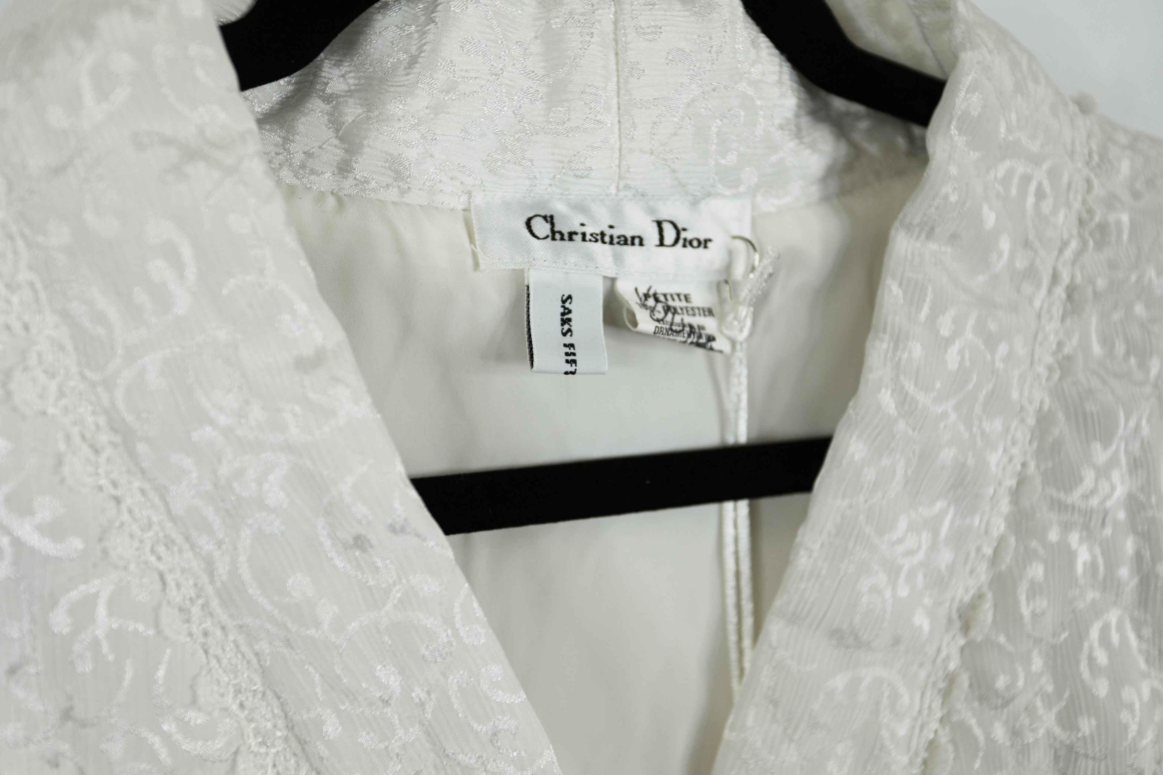 Vintage Christian Dior Sleep Jacket Petite