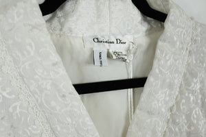 Vintage Christian Dior Sleep Jacket Petite