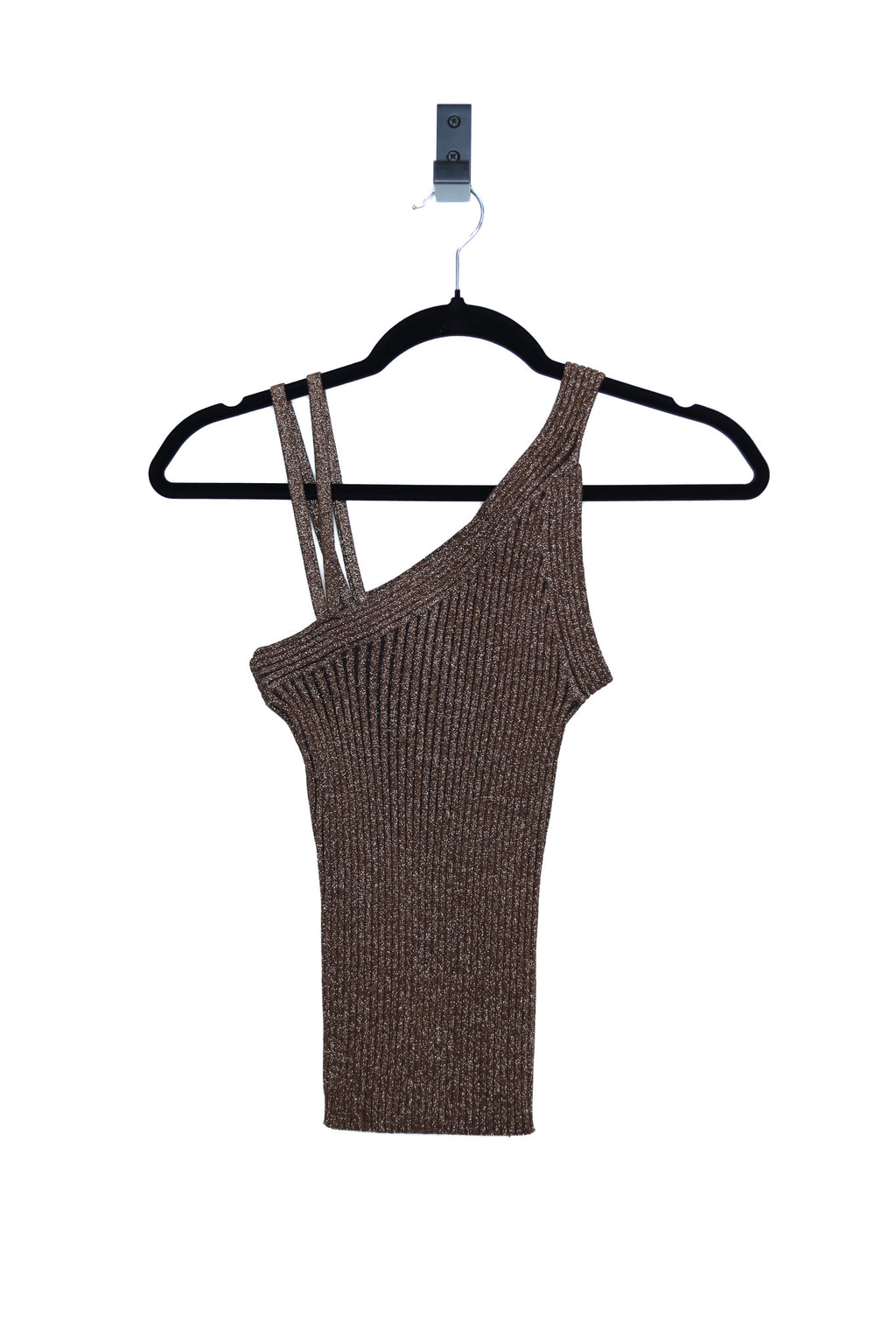 90s Copper Metallic Asymmetrical Tank