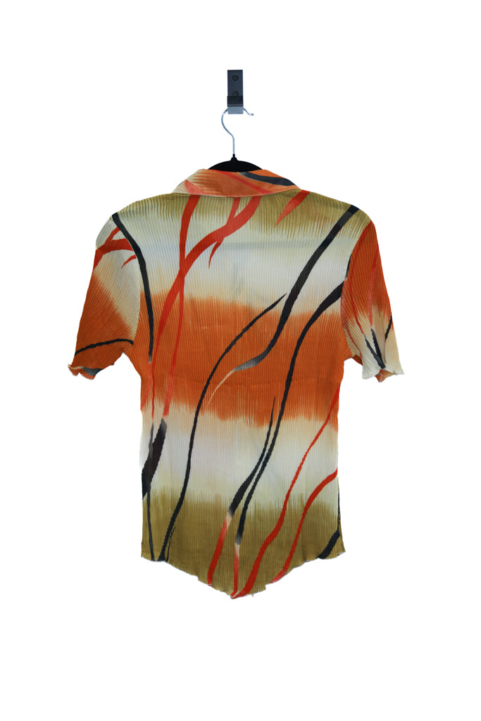 Vintage Florence Sports Extreme Button-Up Short Sleeve Top
