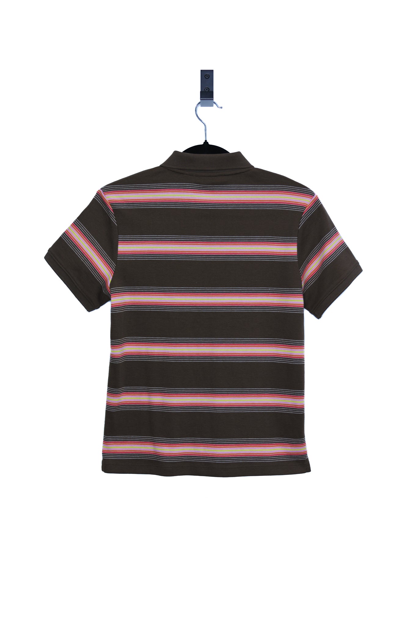 Retro 70s Striped Polo Tee