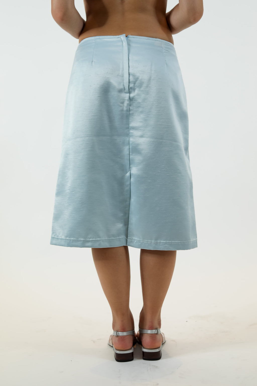 Baby Blue Cotton Skirt