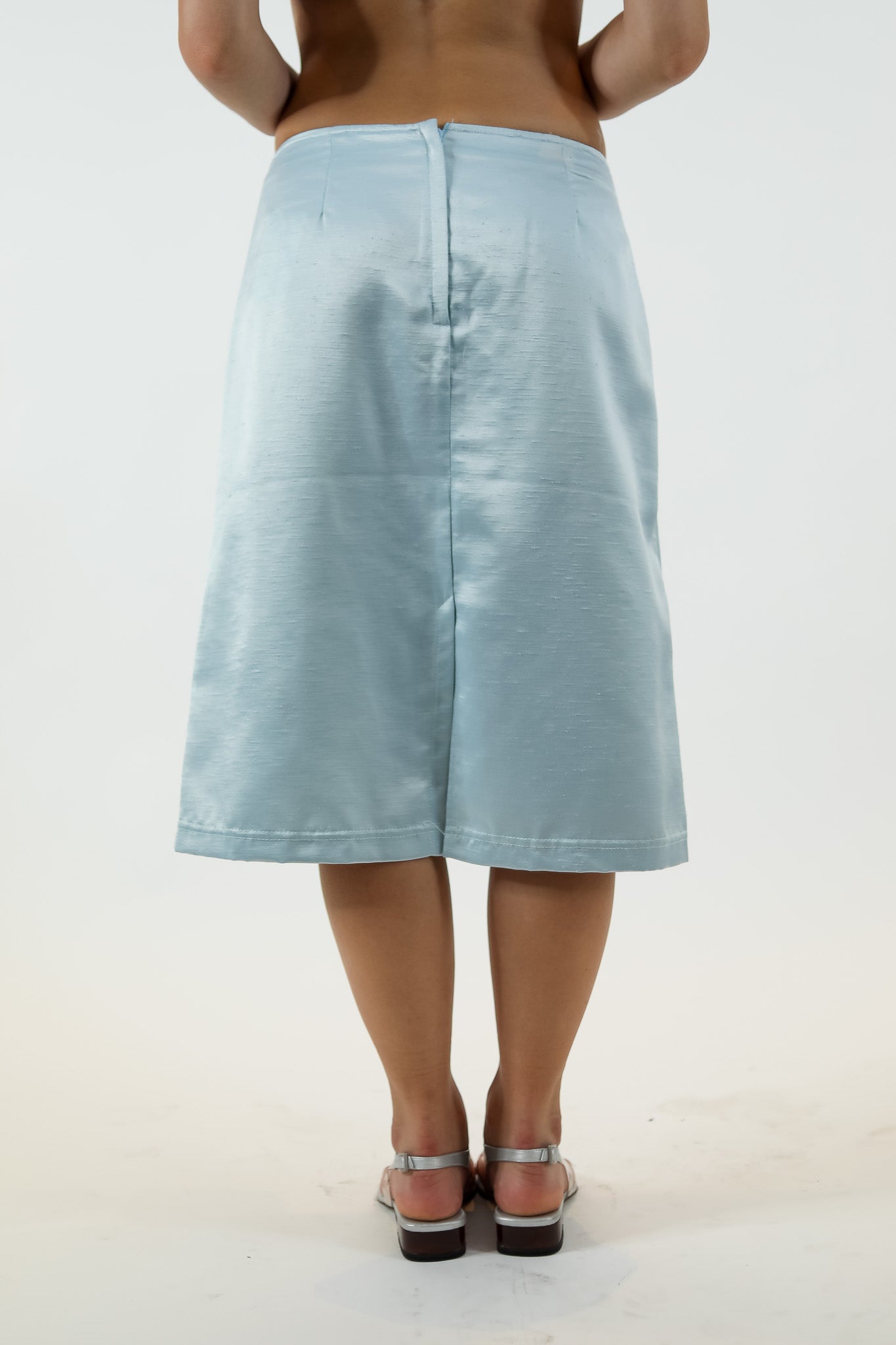 Baby Blue Cotton Skirt