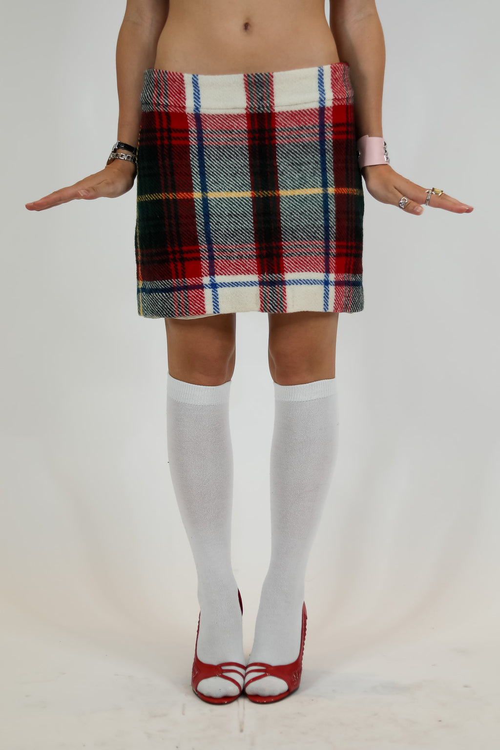 Plaid Wool J.Crew Mini Skirt