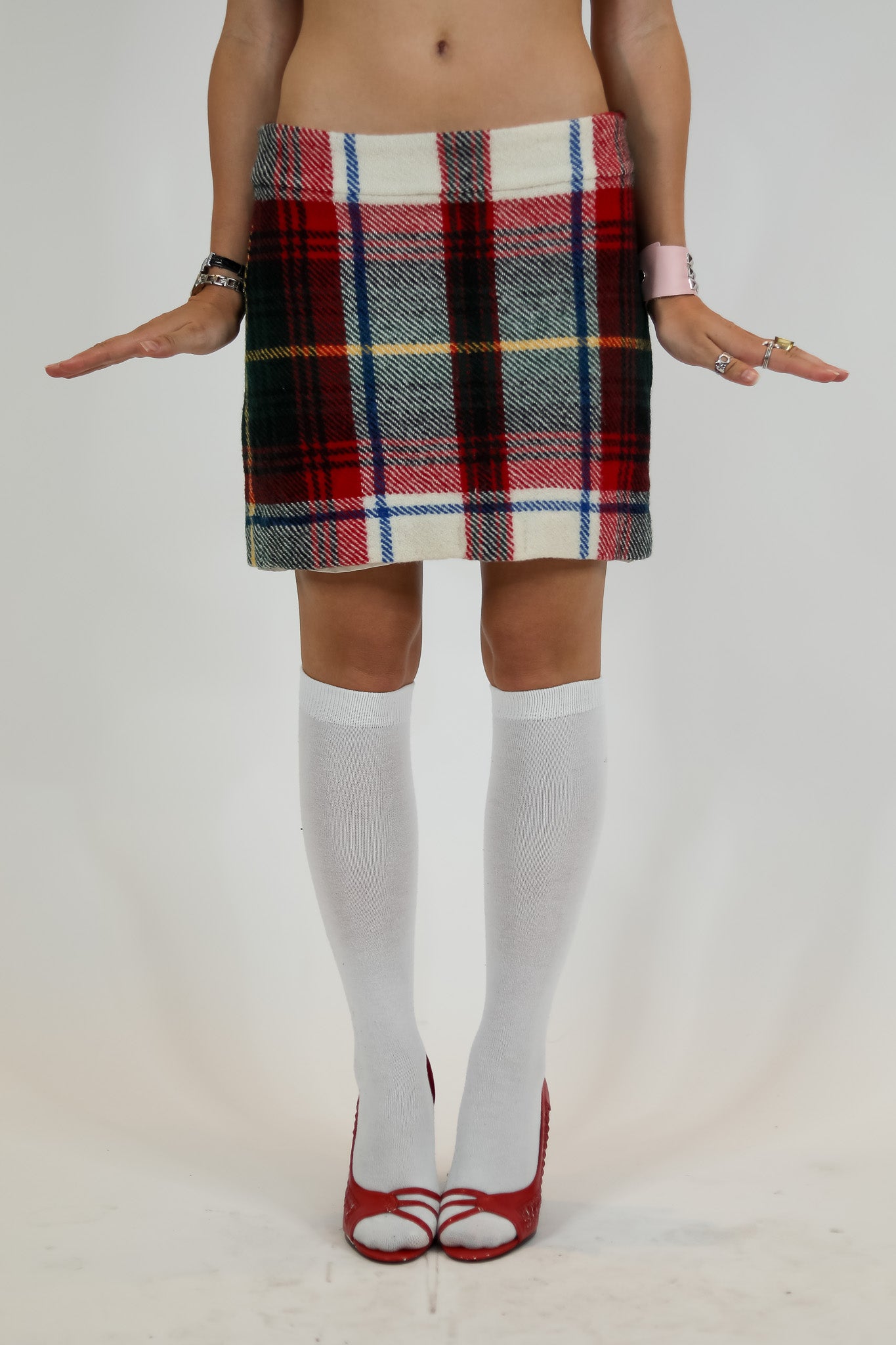 Plaid Wool J.Crew Mini Skirt