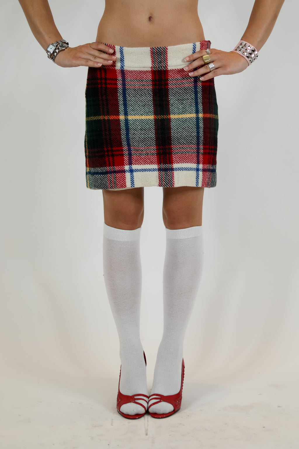 Plaid Wool J.Crew Mini Skirt