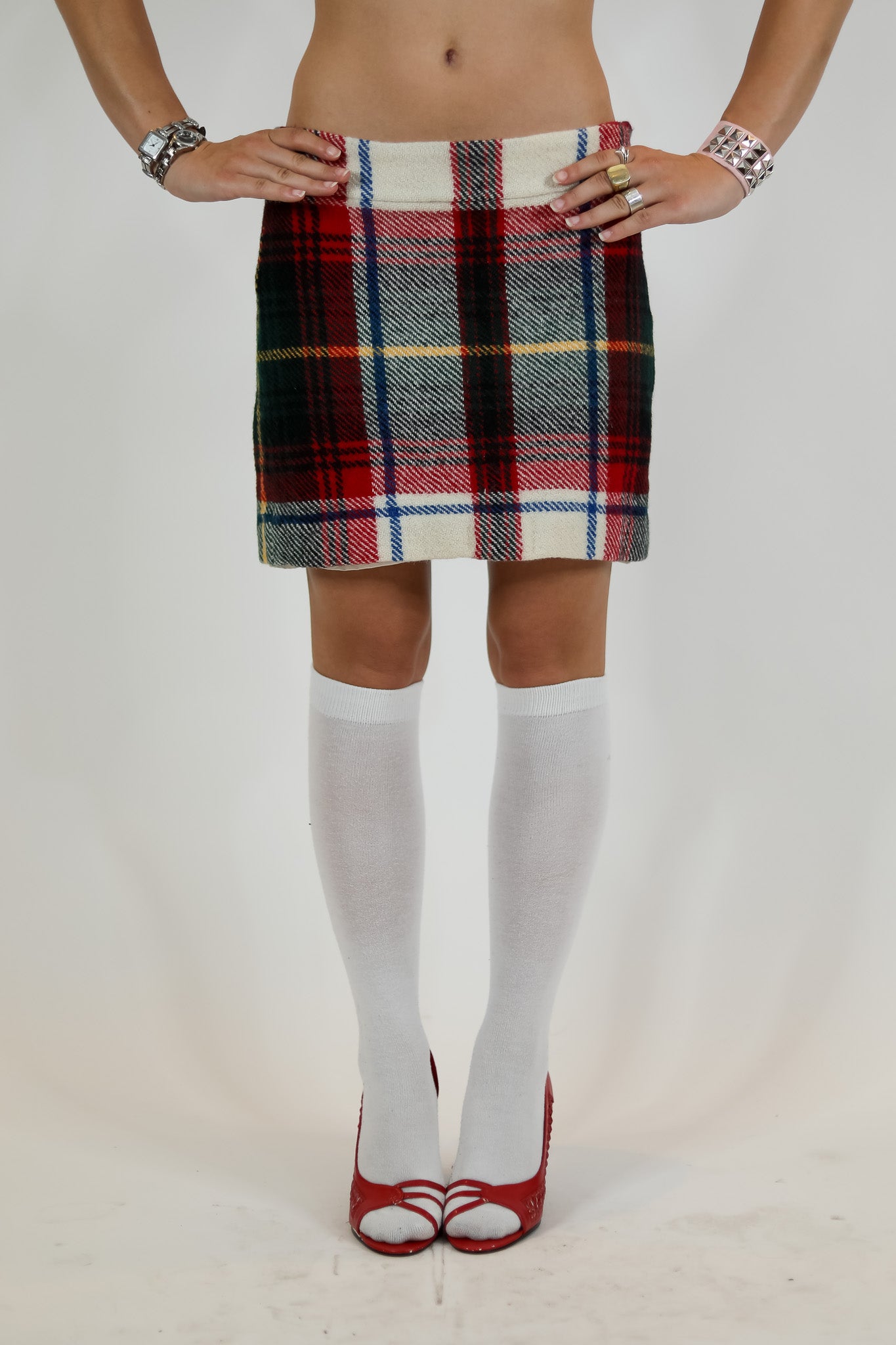 Plaid Wool J.Crew Mini Skirt