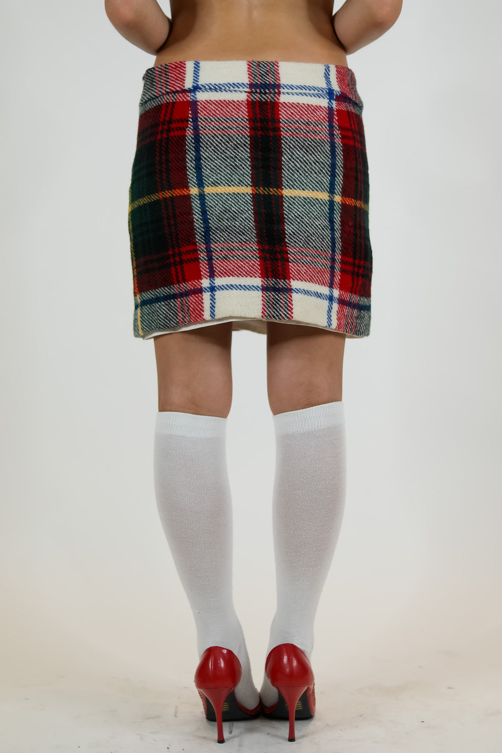 Plaid Wool J.Crew Mini Skirt