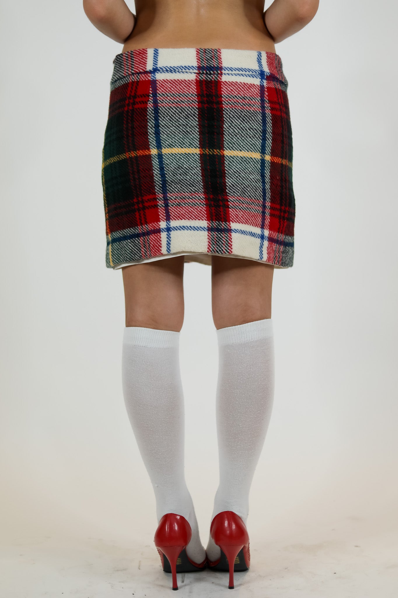 Plaid Wool J.Crew Mini Skirt