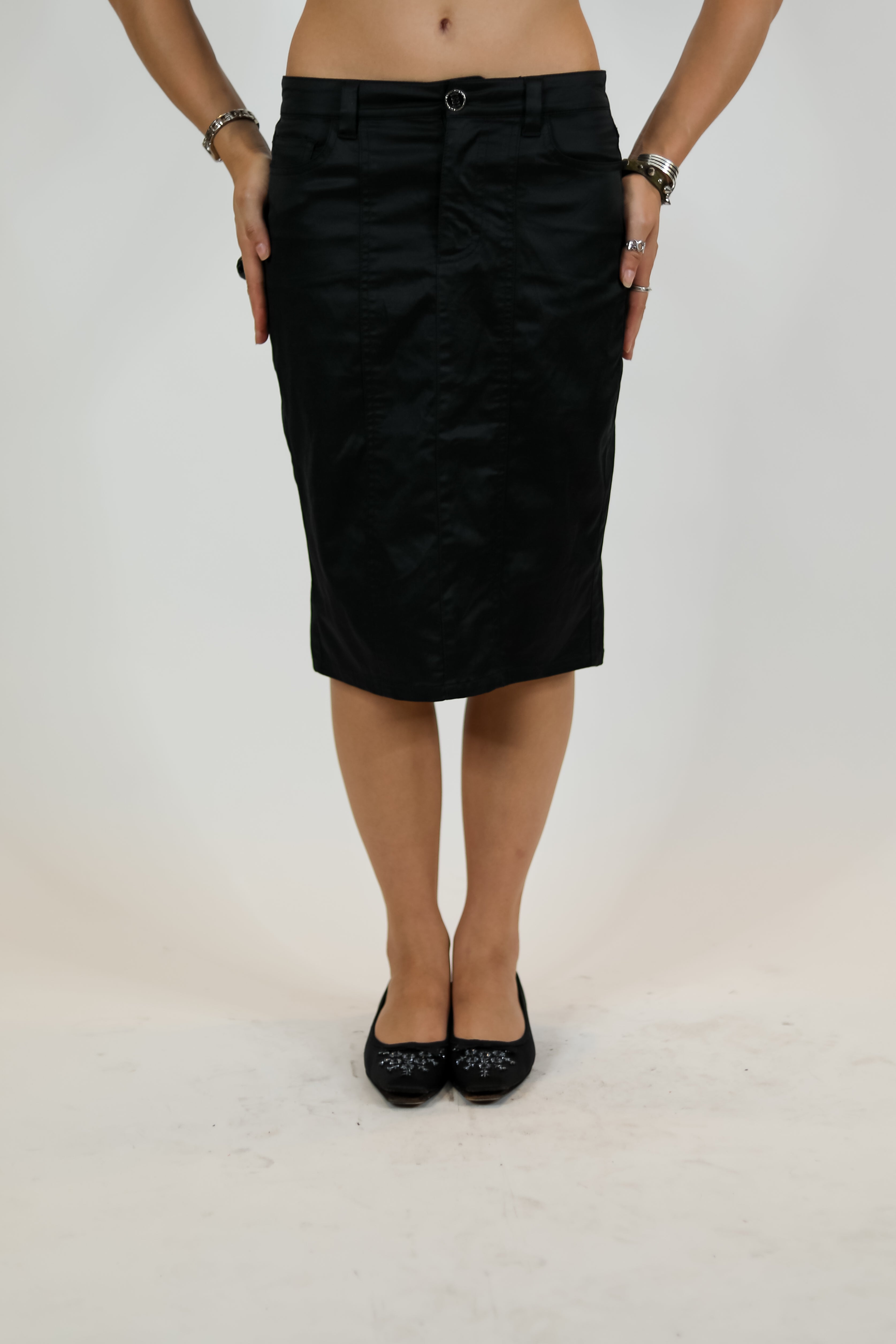 Black Bebe Pencil Skirt