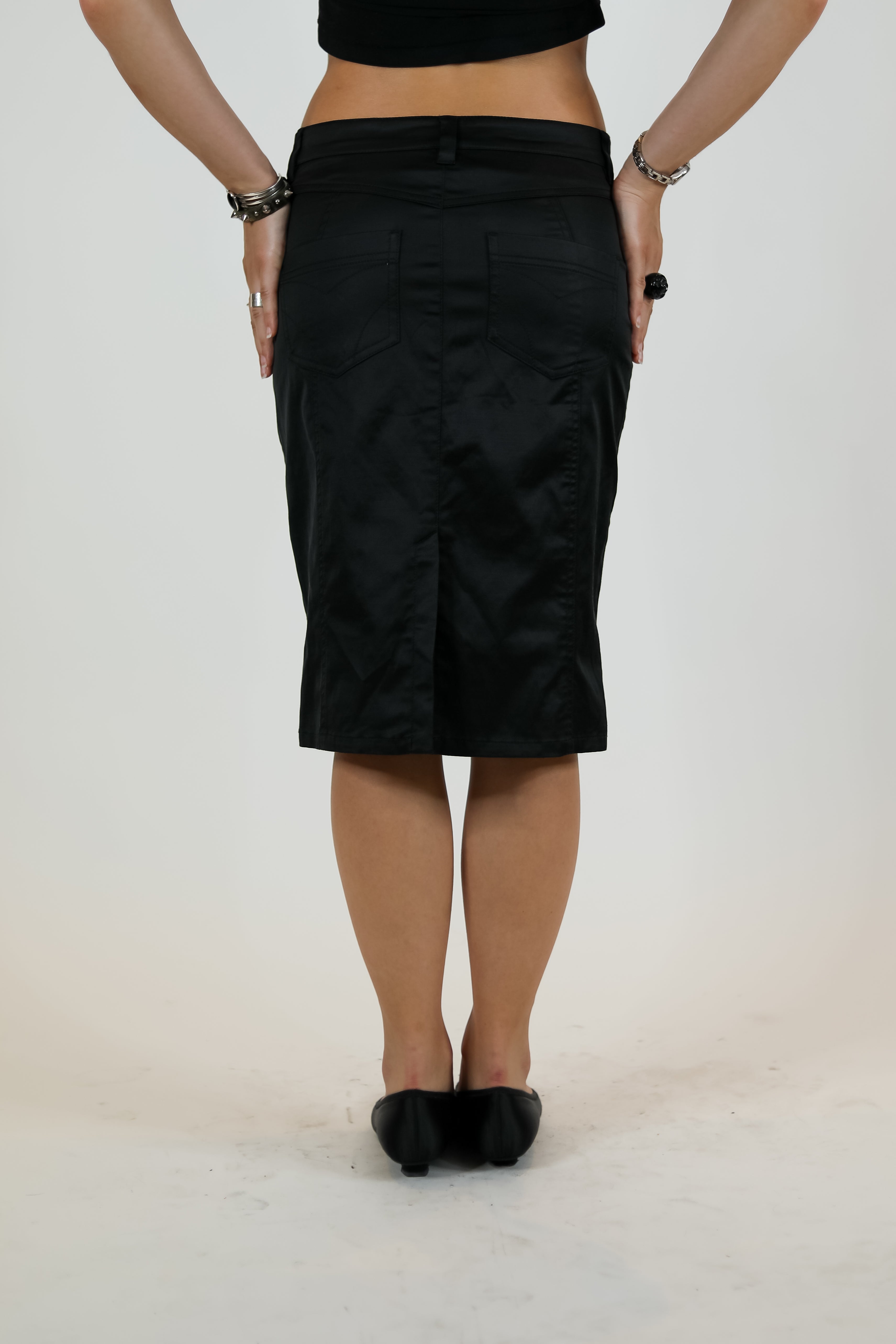 Black Bebe Pencil Skirt