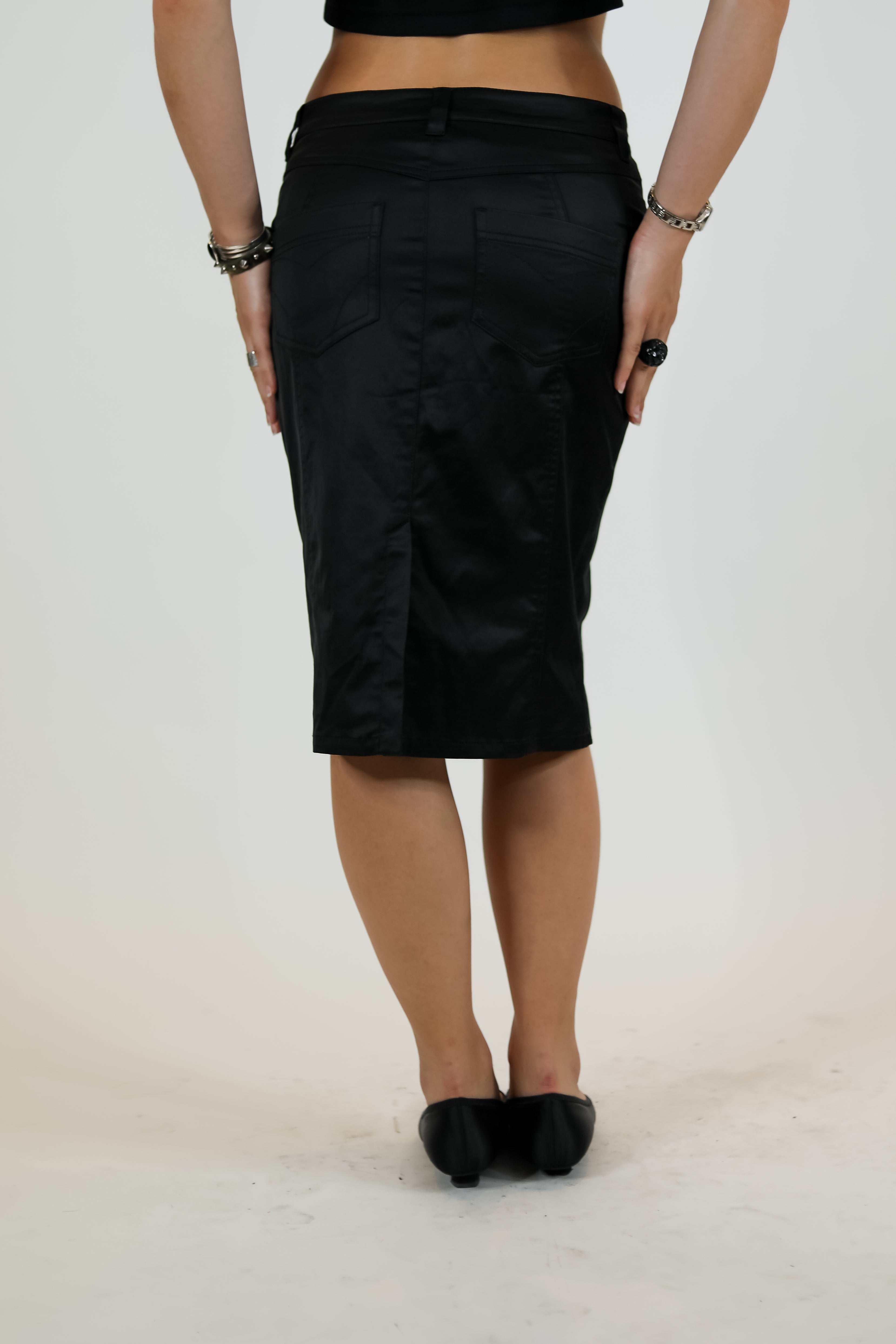 Black Bebe Pencil Skirt