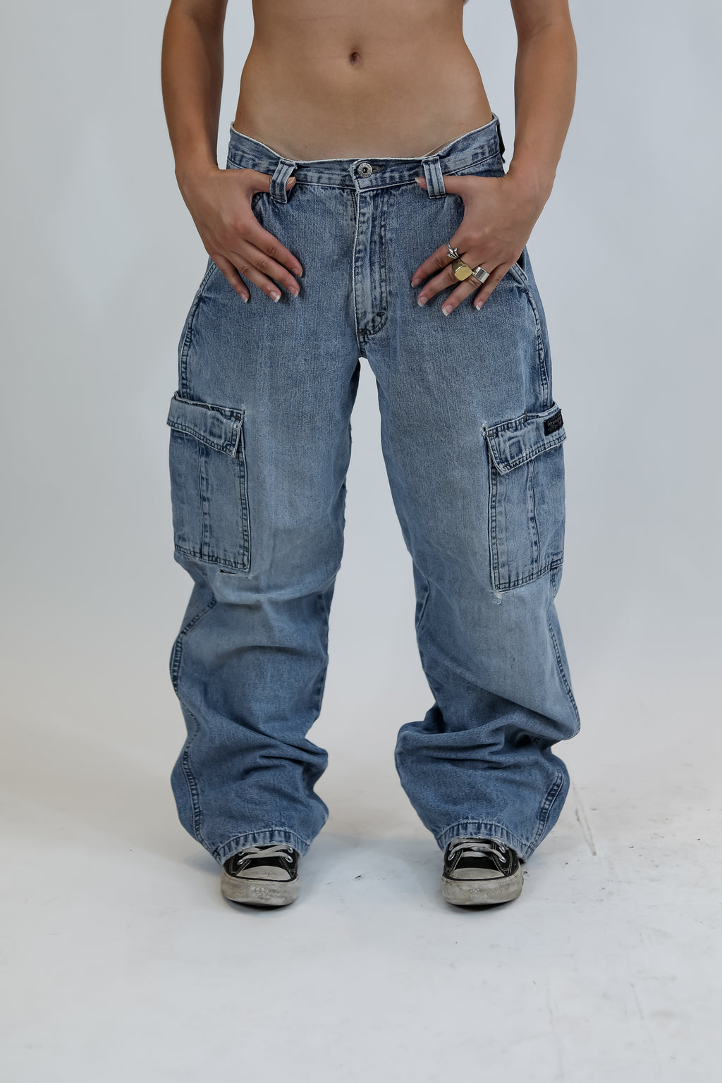 Wrangler Hero Baggy Blue Jeans