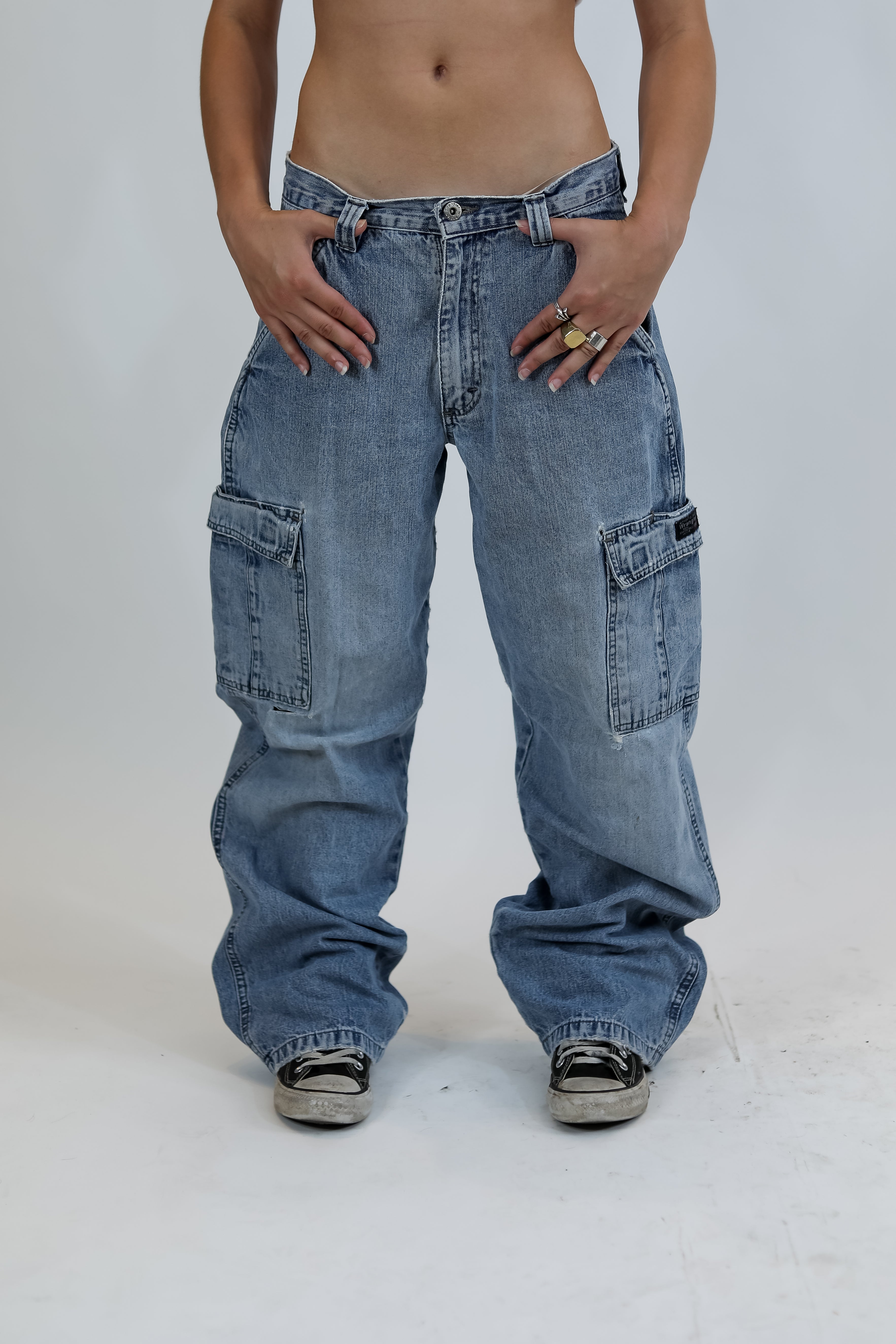 Wrangler Hero Baggy Blue Jeans