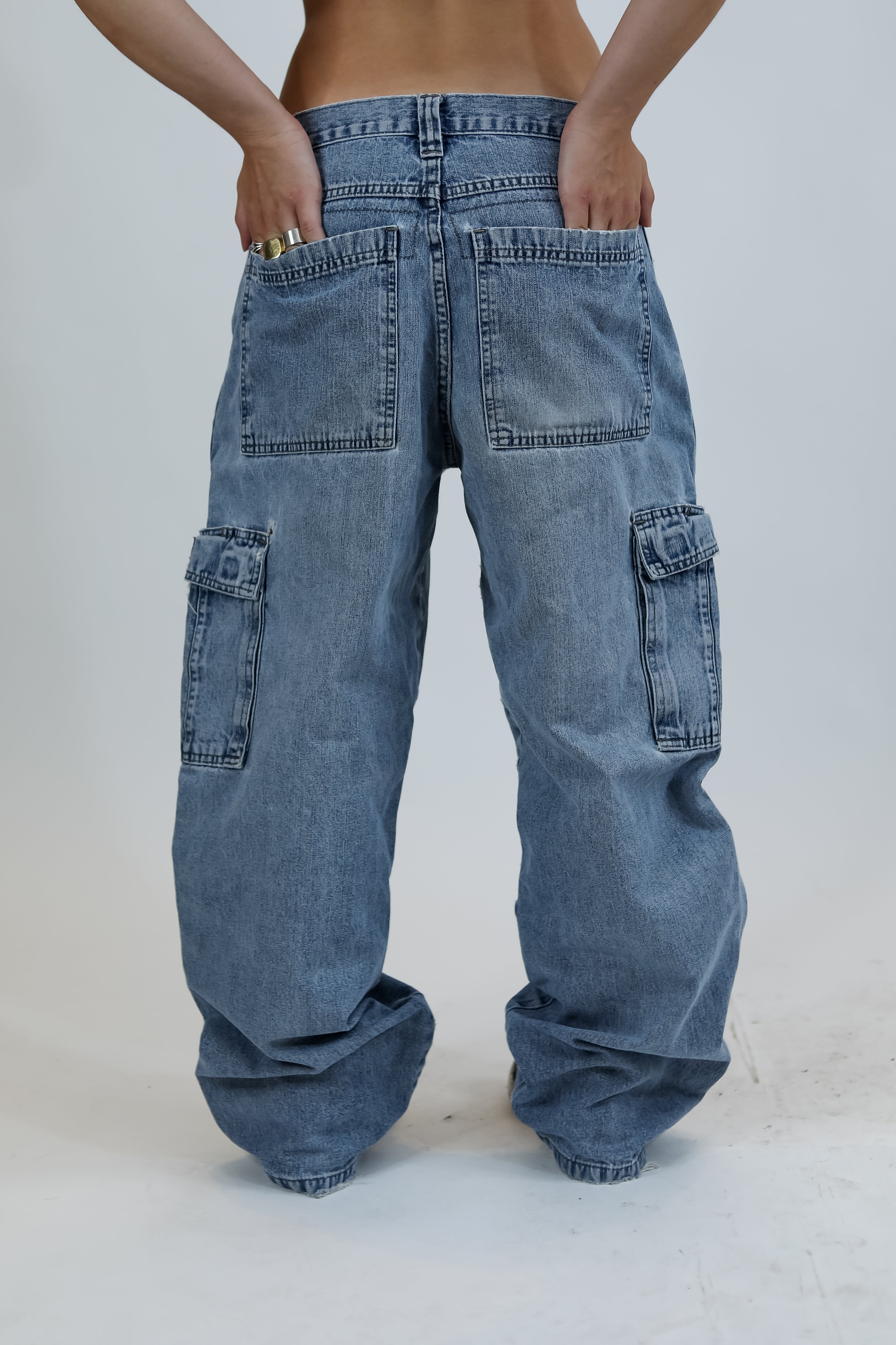 Wrangler Hero Baggy Blue Jeans