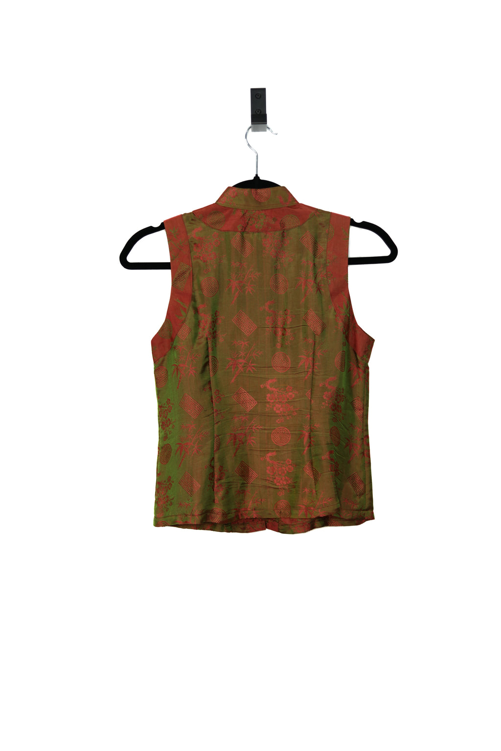 Copper & Green Traditional Floral Vest